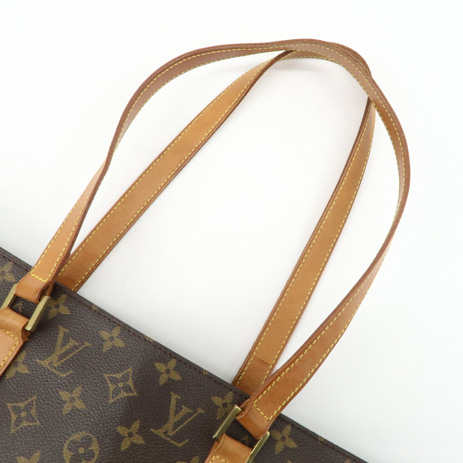 Louis Vuitton Monogram Luco Tote Bag Hand Bag Brown M51155 Used