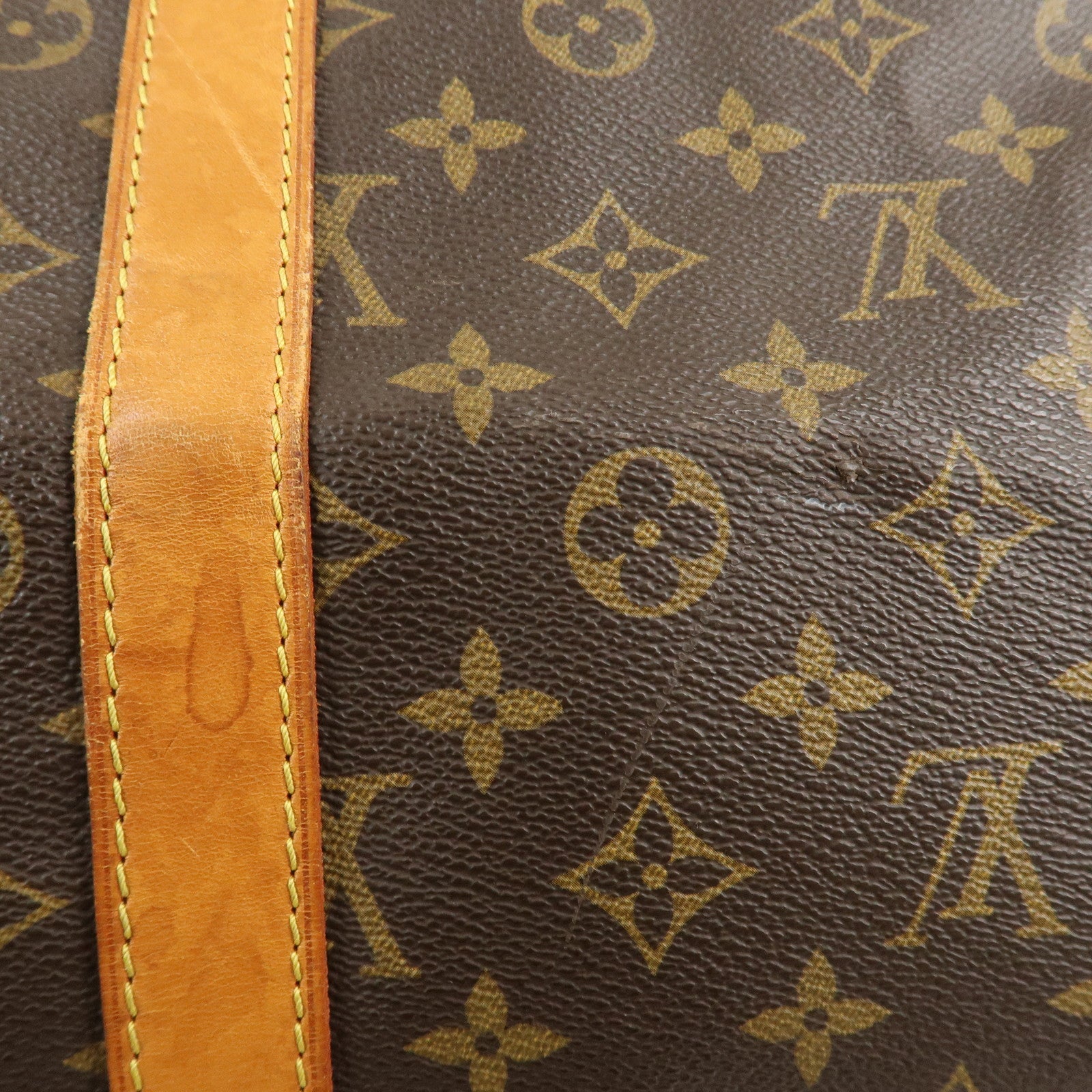 Louis Vuitton Monogram Keep All Bandouliere 55 Brown M41414 Used