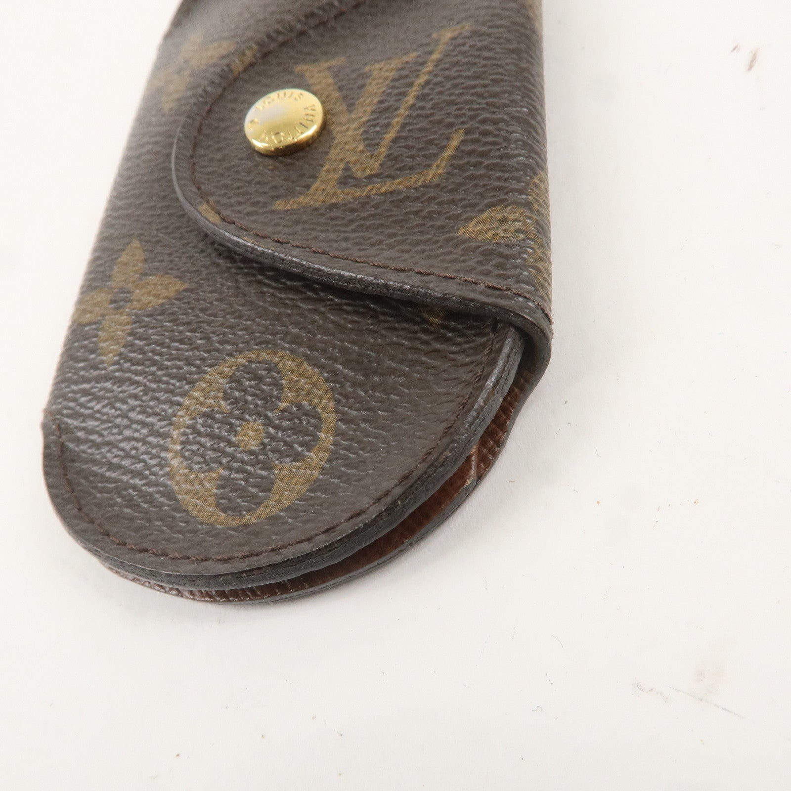 Louis Vuitton Monogram Round PM 4 Key Case Brown M60115