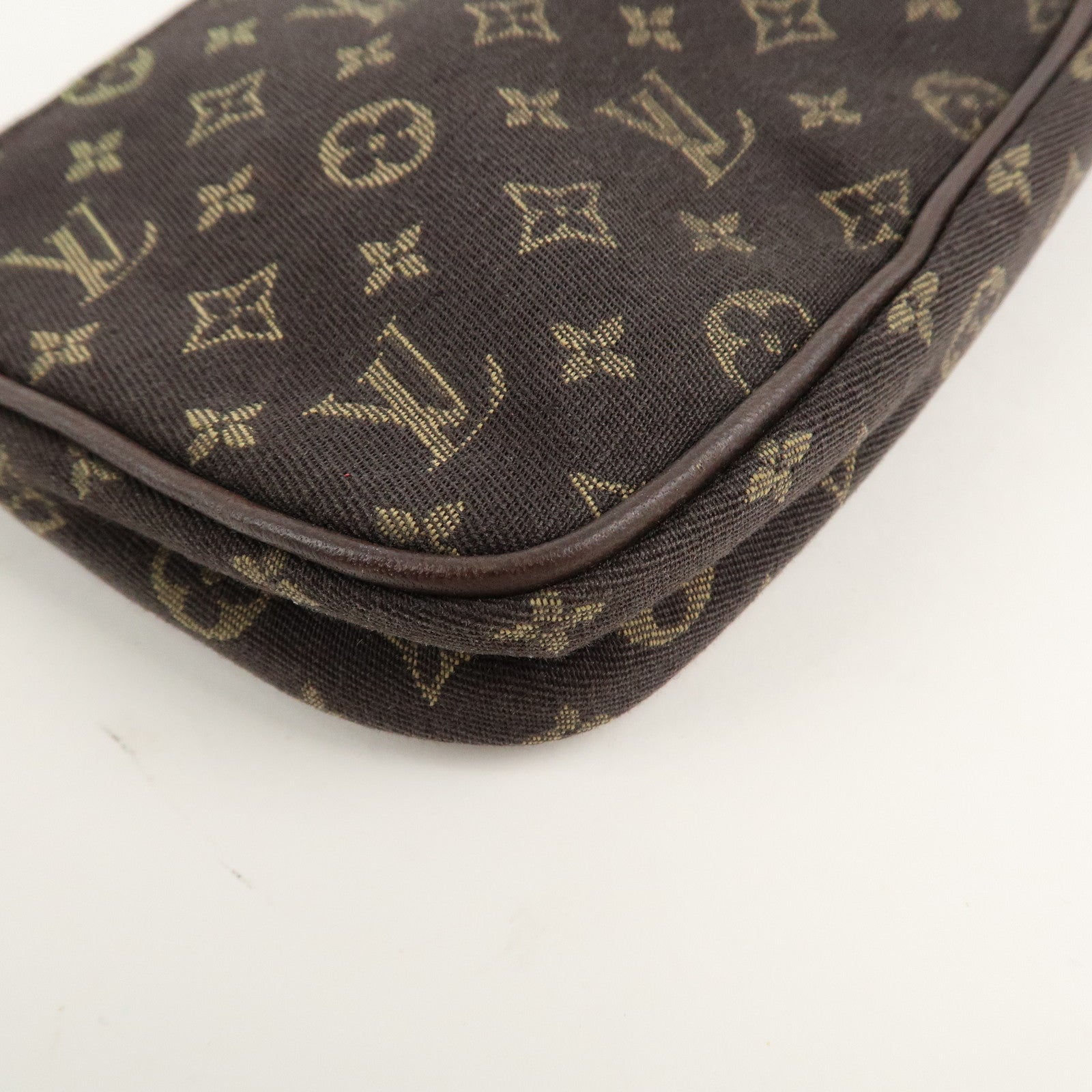 Louis Vuitton Monogram Mini Lin Pouch for Bucket PM Bag Ebene Used