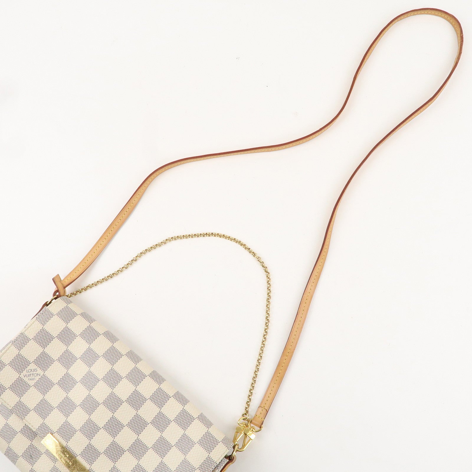 Louis Vuitton Damier Azur Favorite MM 2Way Bag Shoulder Bag N41275