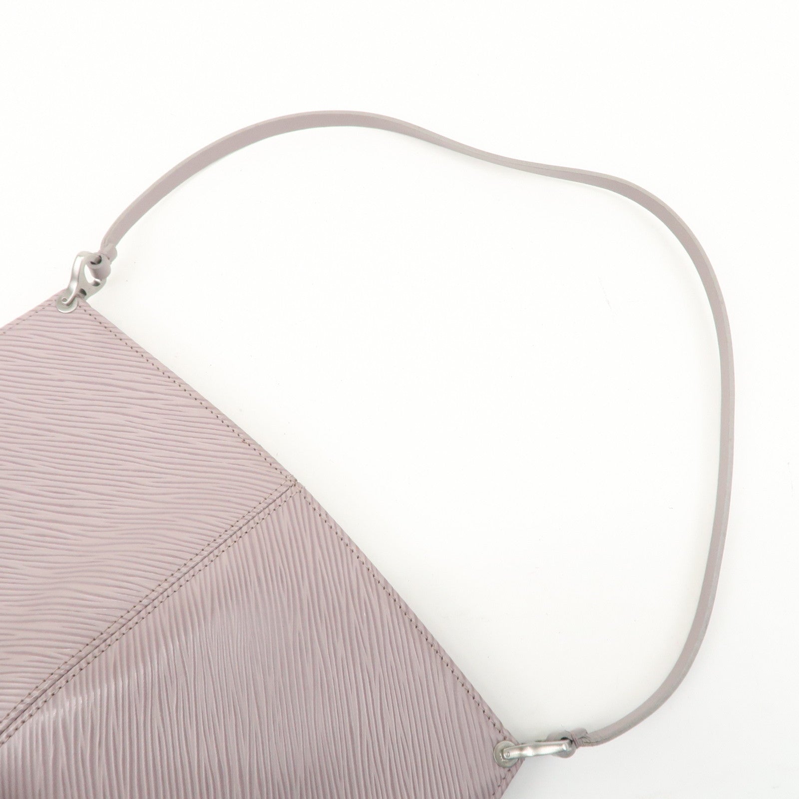 Louis Vuitton Epi Pochette Demilune Shoulder Bag Lilac M5262B Used