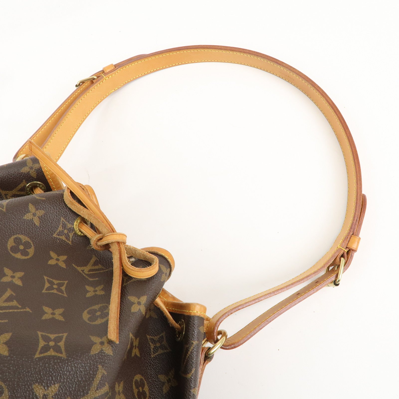 Louis Vuitton Monogram Petit Noe Shoulder Bag Brown M42226