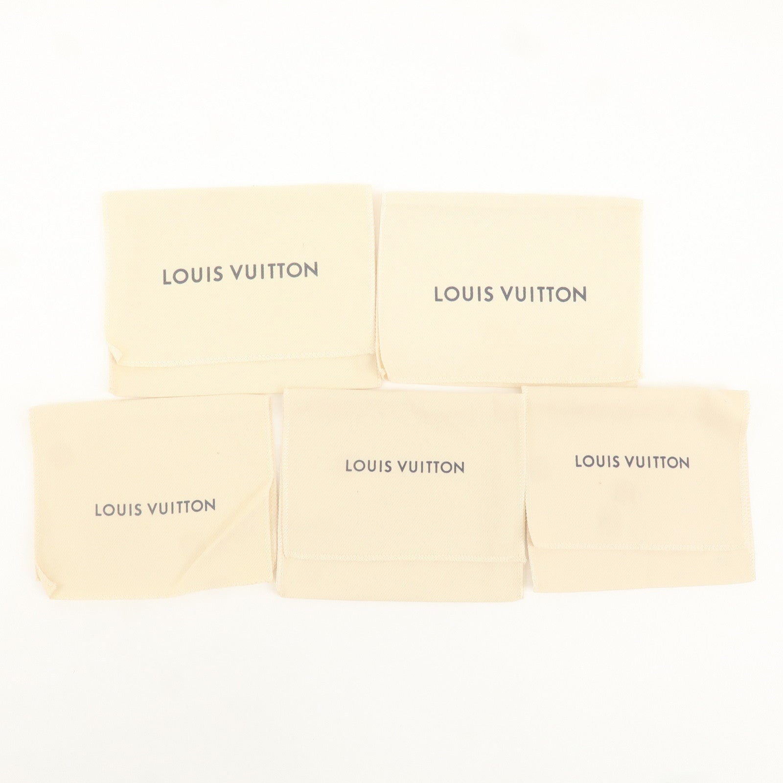 Louis Vuitton Set of 10 Storage Bag Dust Bag New Model Beige