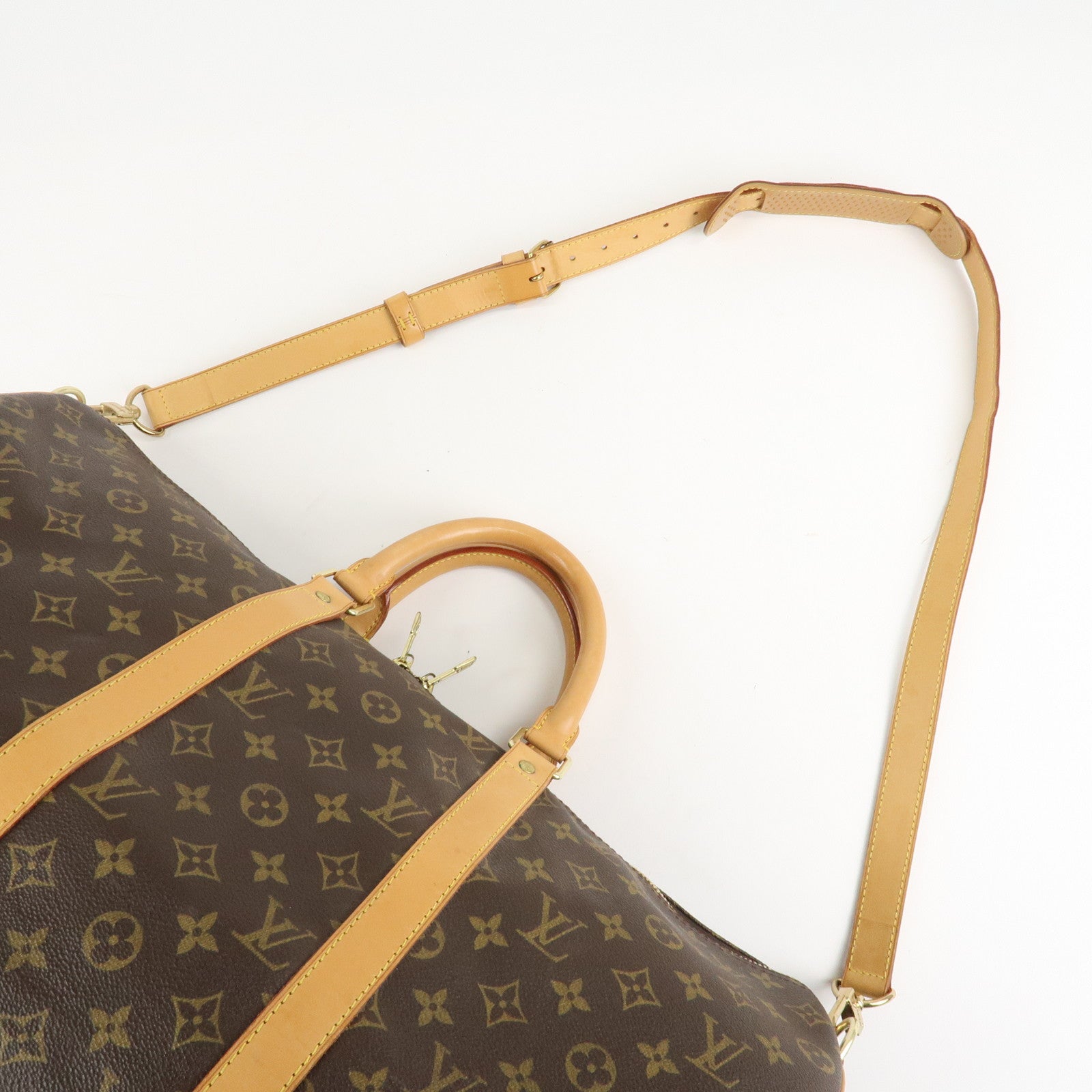 Louis Vuitton Monogram Keep All Bandouliere 50 
Shoulder Strap Used