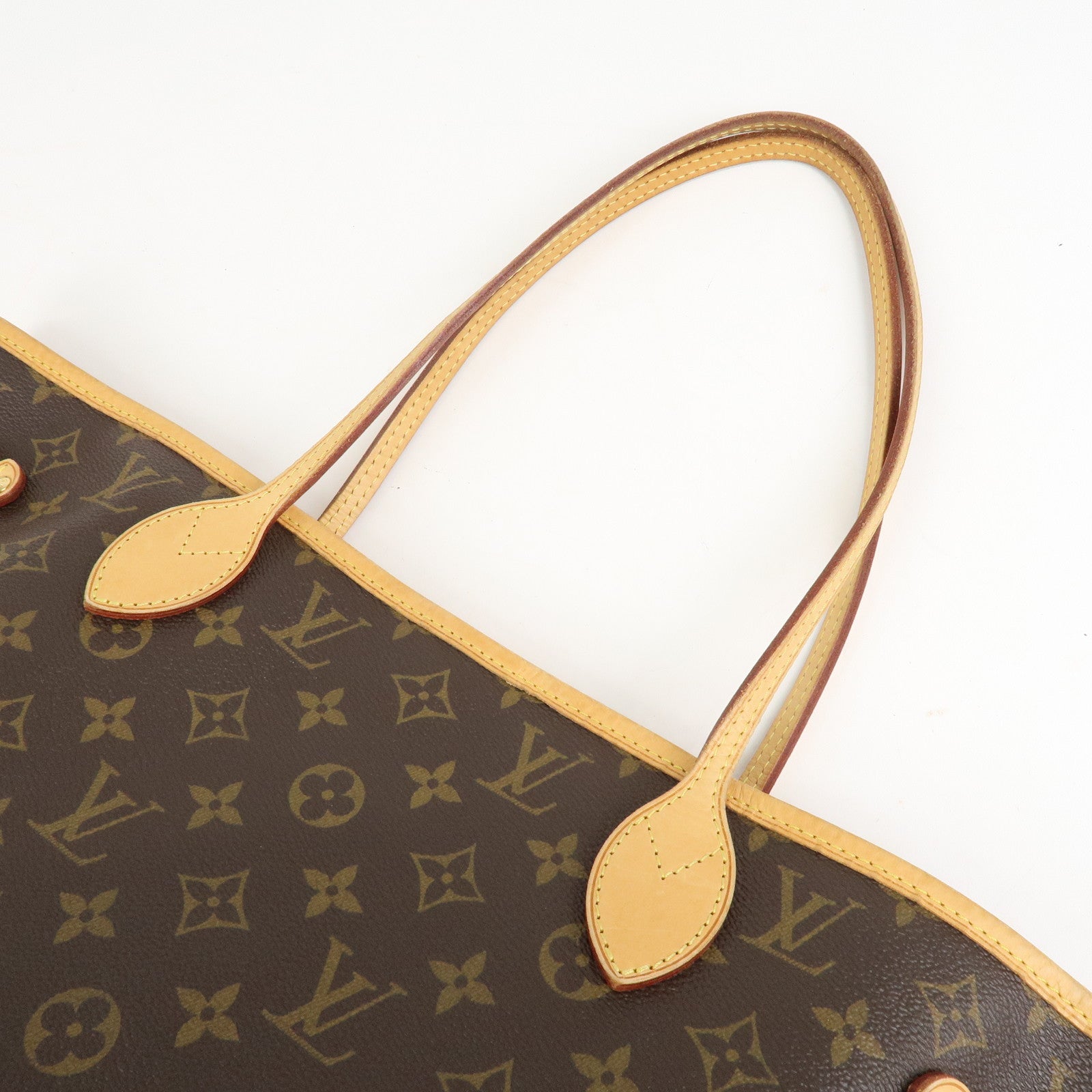 Louis Vuitton Monogram Neverfull MM Tote Bag Brown M40156 Used