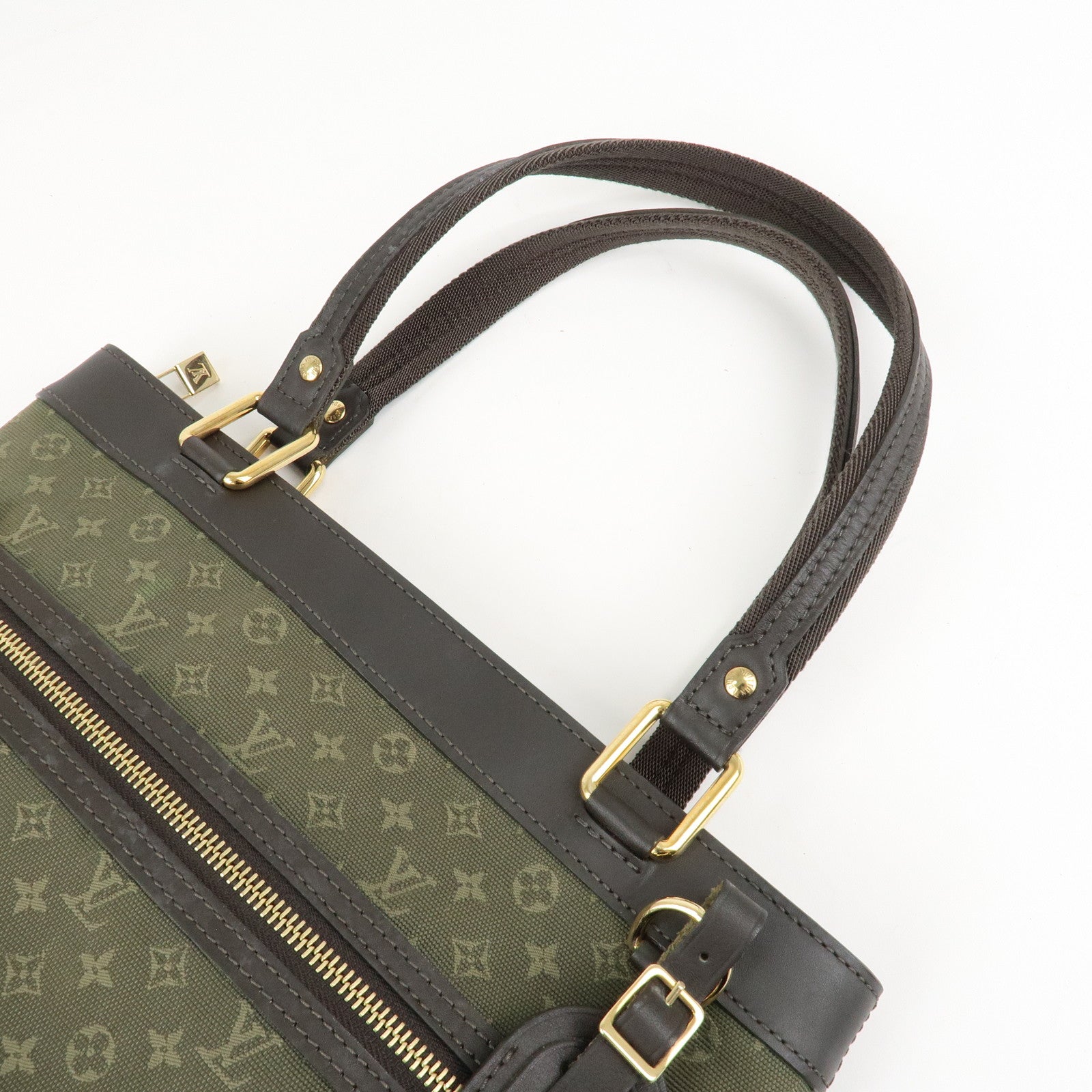 Louis Vuitton Monogram Mini Lucille PM Hand Bag TST Khaki M92682 Used