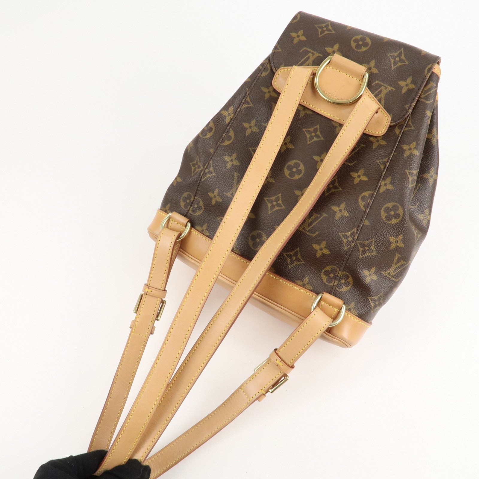 Louis Vuitton Monogram Montsouris MM Back Pack Bag M51136