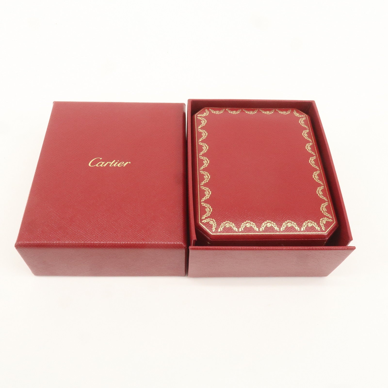 Cartier Set of 2 Pair Ring Box Display Box Jewelry Box For Ring