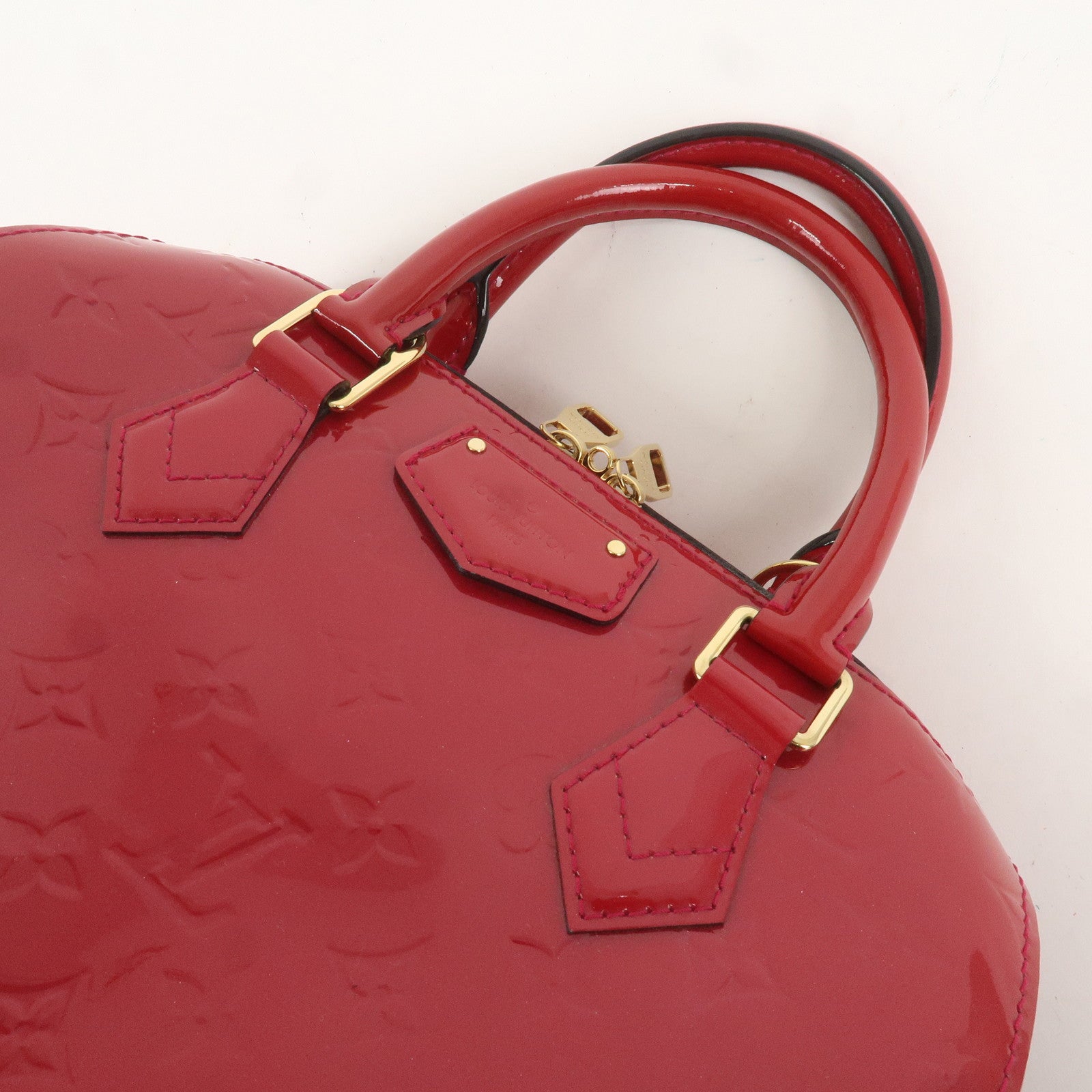 Louis Vuitton Monogram Vernis Montana Hand Bag Rose Indien M90084