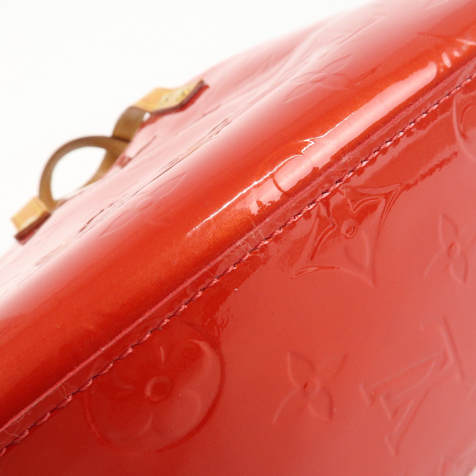 Louis Vuitton Monogram Vernis Lead PM Hand Bag M91088 Rouge