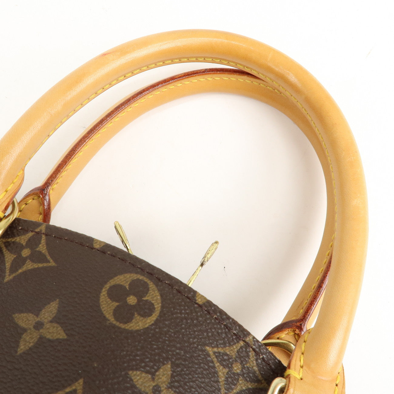 Louis Vuitton Monogram Ellipse MM Hand Bag Brown M51126 Used