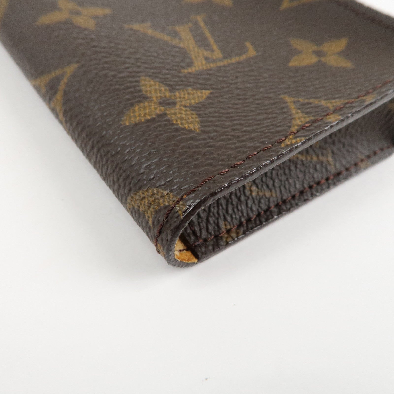 Louis Vuitton Monogram Set of 2 Glasses Case Brown M62962 Used