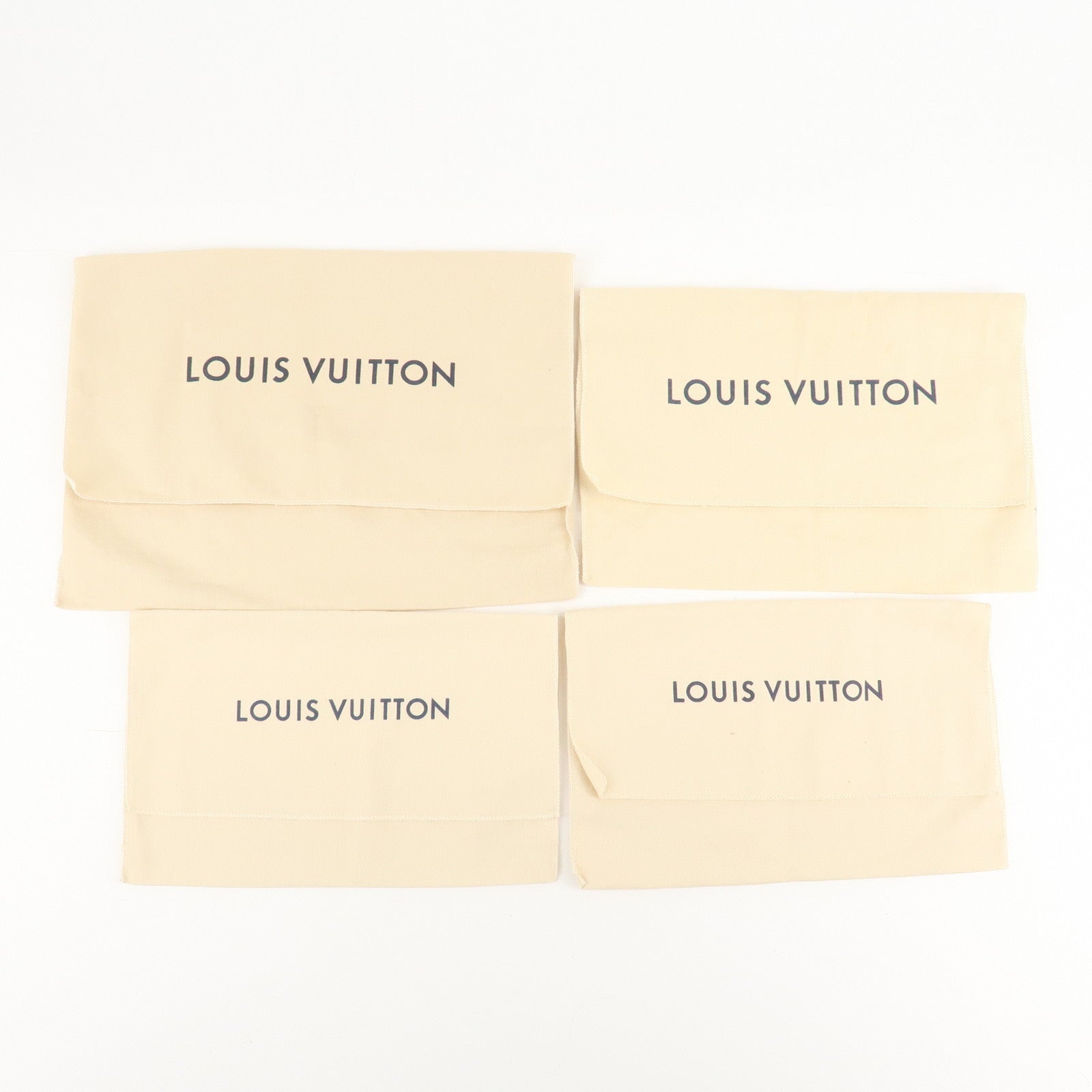 Louis Vuitton Set of 19 Dust Bag Storage Bag Flap New Style Beige Used