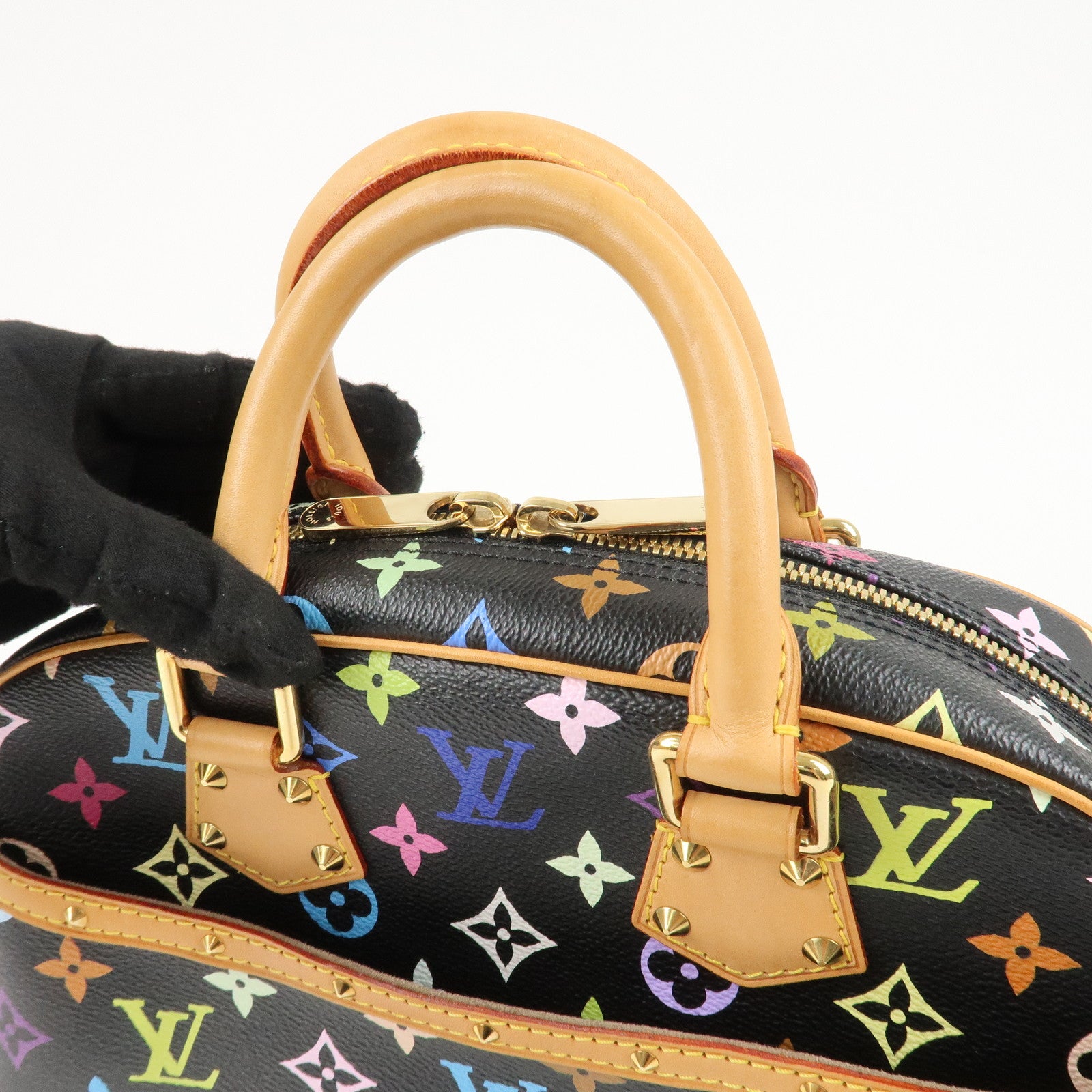 Louis Vuitton Monogram Multicolor Trouville Hand Bag M92662 Used