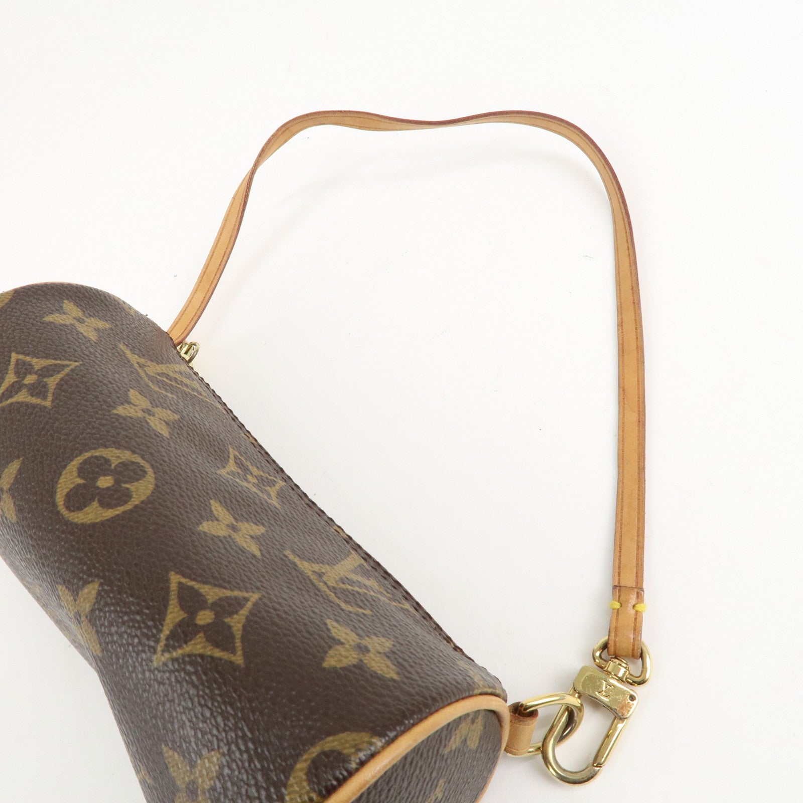 Louis Vuitton Monogram Mini Pouch for Papillon Bag New Style Brown Used