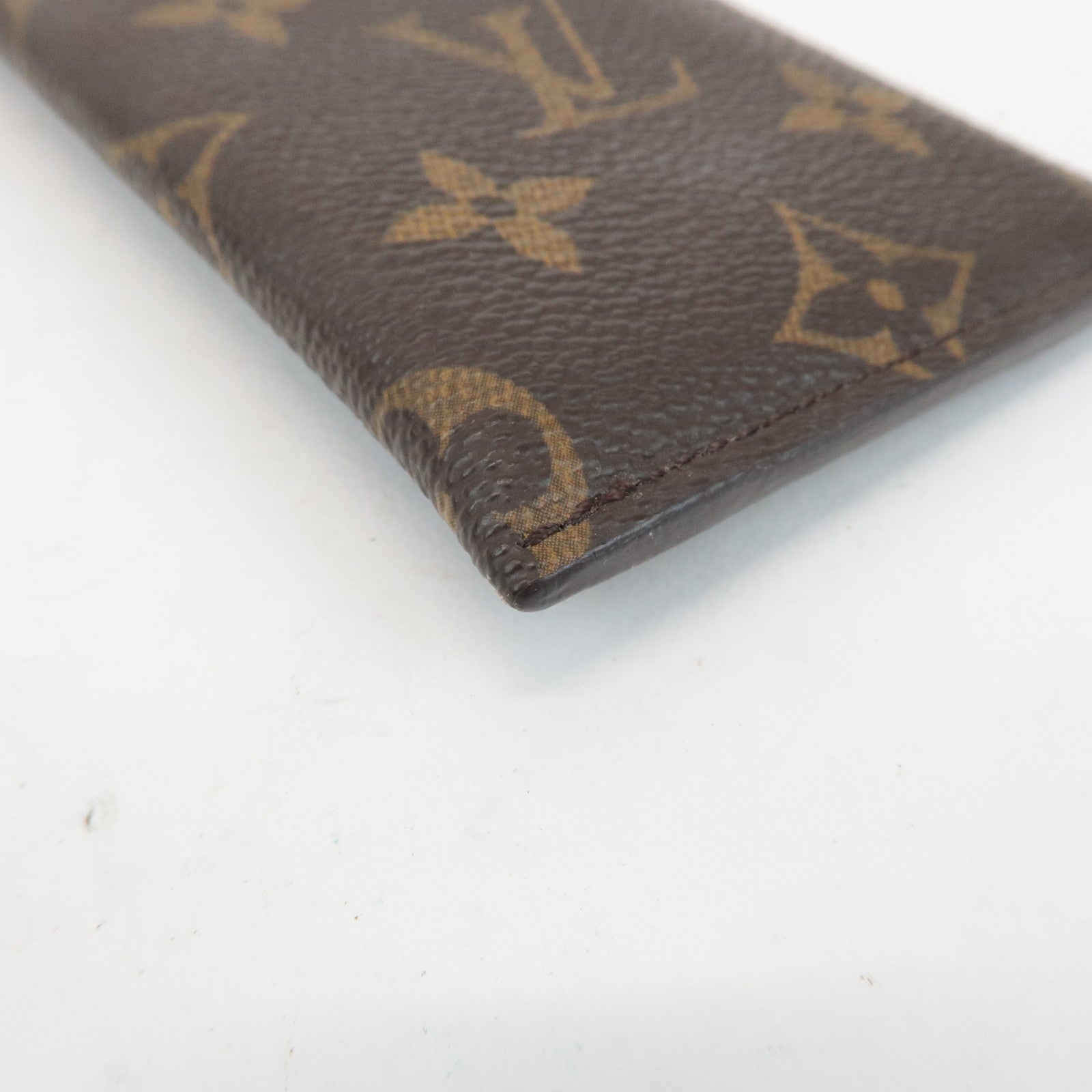 Louis Vuitton Monogram etui a lunettes PM Glasses Case M66545 Used