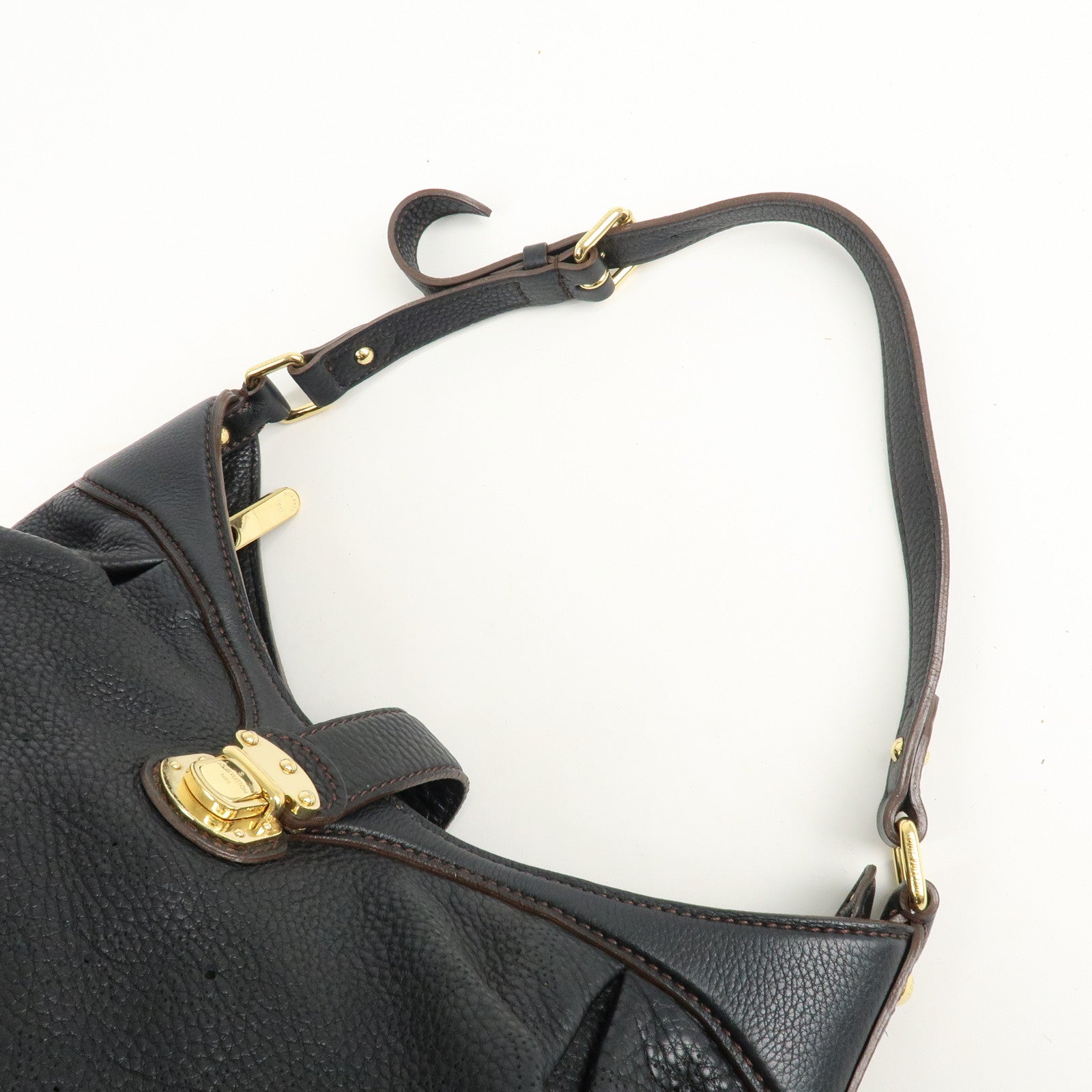 Louis Vuitton Monogram Mahina XS Shoulder Bag Black M95660