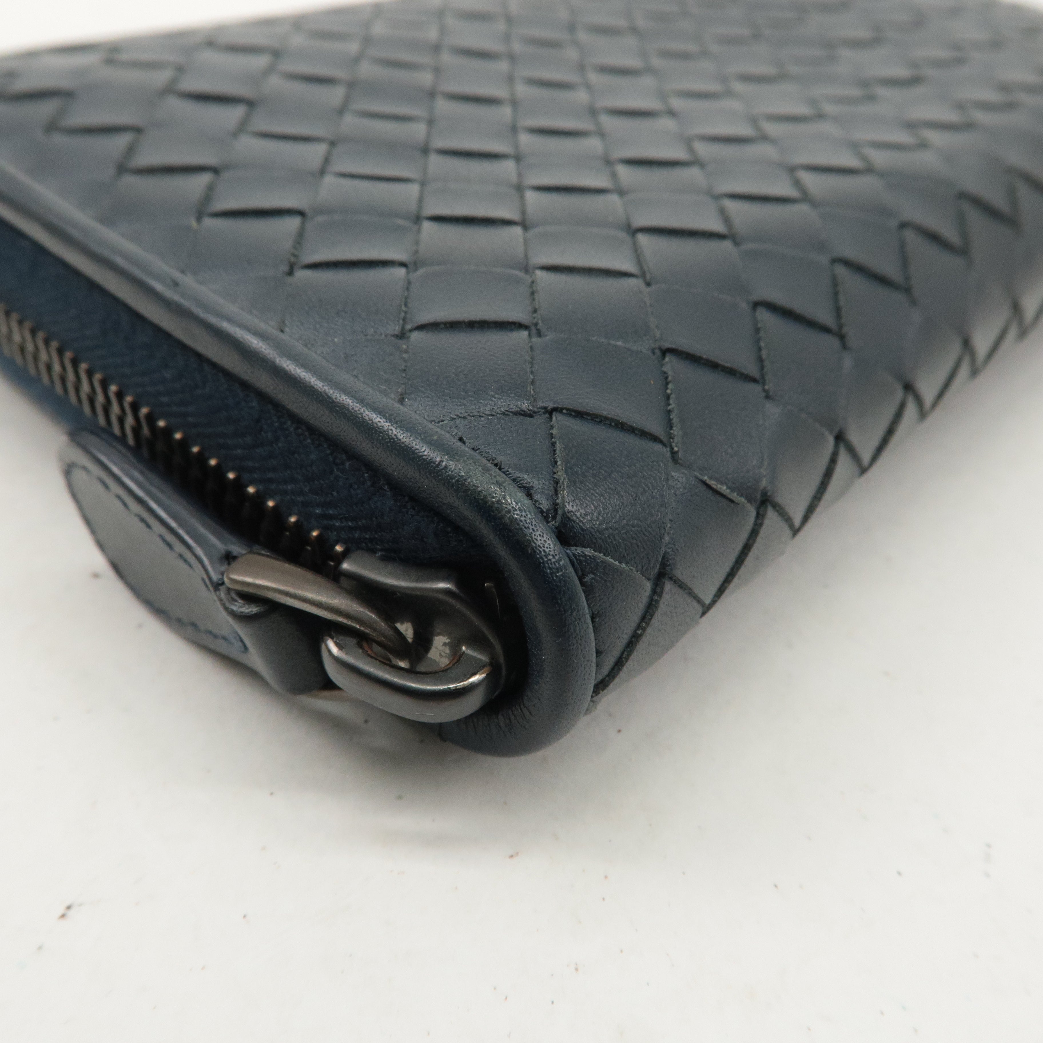 BOTTEGA VENETA Intrecciato Leather Zip Round Long Wallet 275064