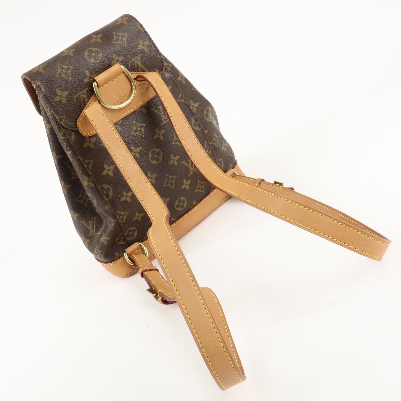 Louis Vuitton Monogram Montsouris MM Backpack Bag M51136 Used