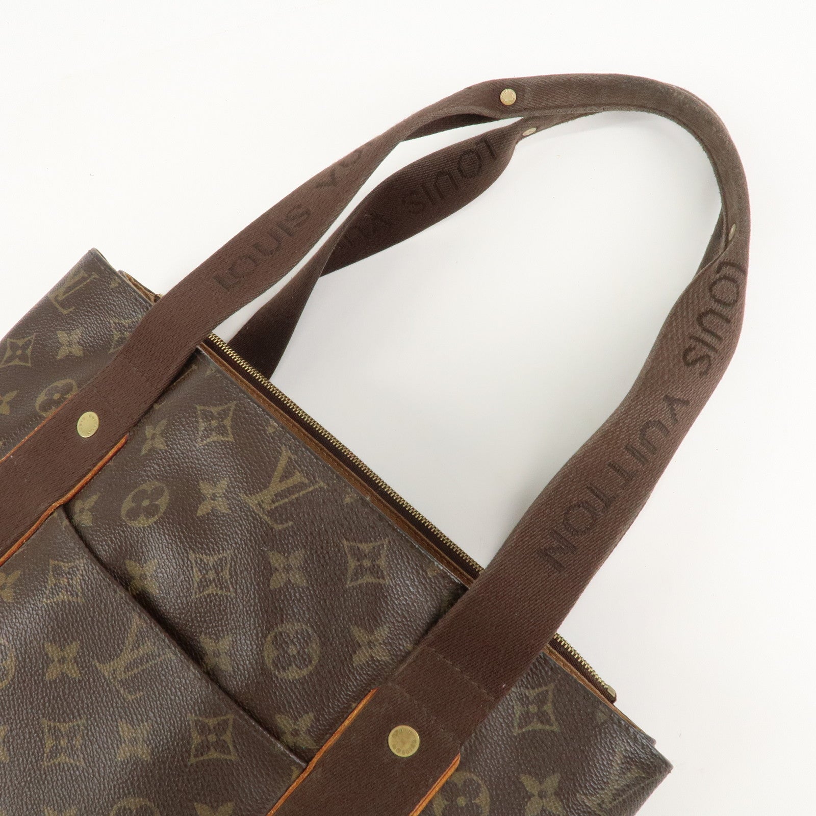 Louis Vuitton Monogram Cabas Beaubourg Tote Bag Brown M53013 Used