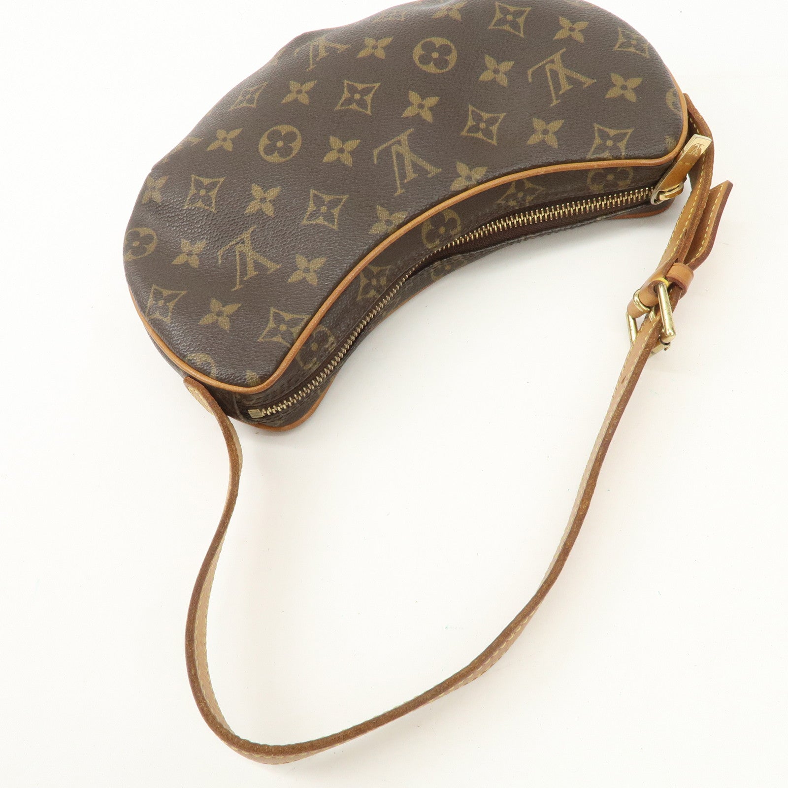 Louis Vuitton Monogram Pochette Croissant Shoulder Bag M51510 Used