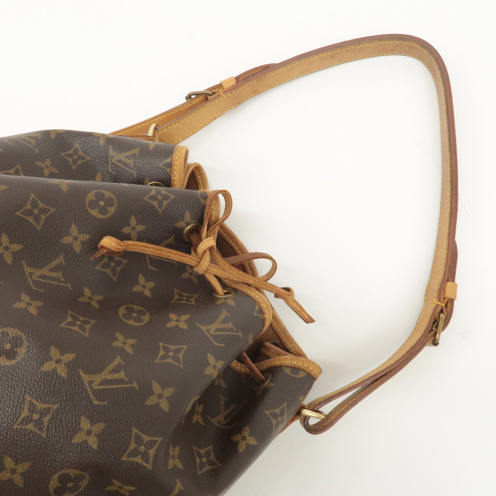 Louis Vuitton Monogram Noe Shoulder Bag Hand Bag Brown M42224 Used