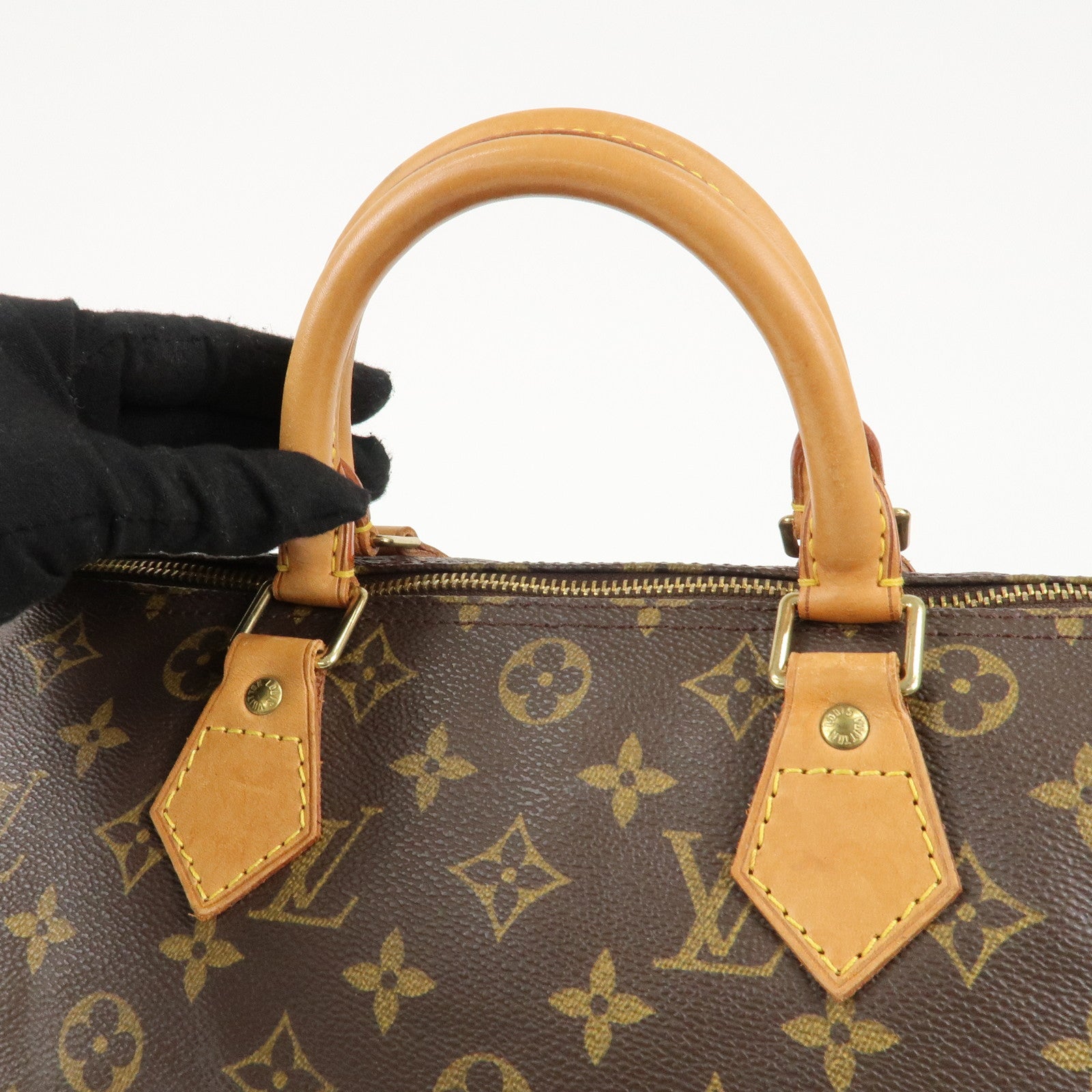 Louis Vuitton Monogram Speedy 30 Hand Bag Boston Bag M41526 Used