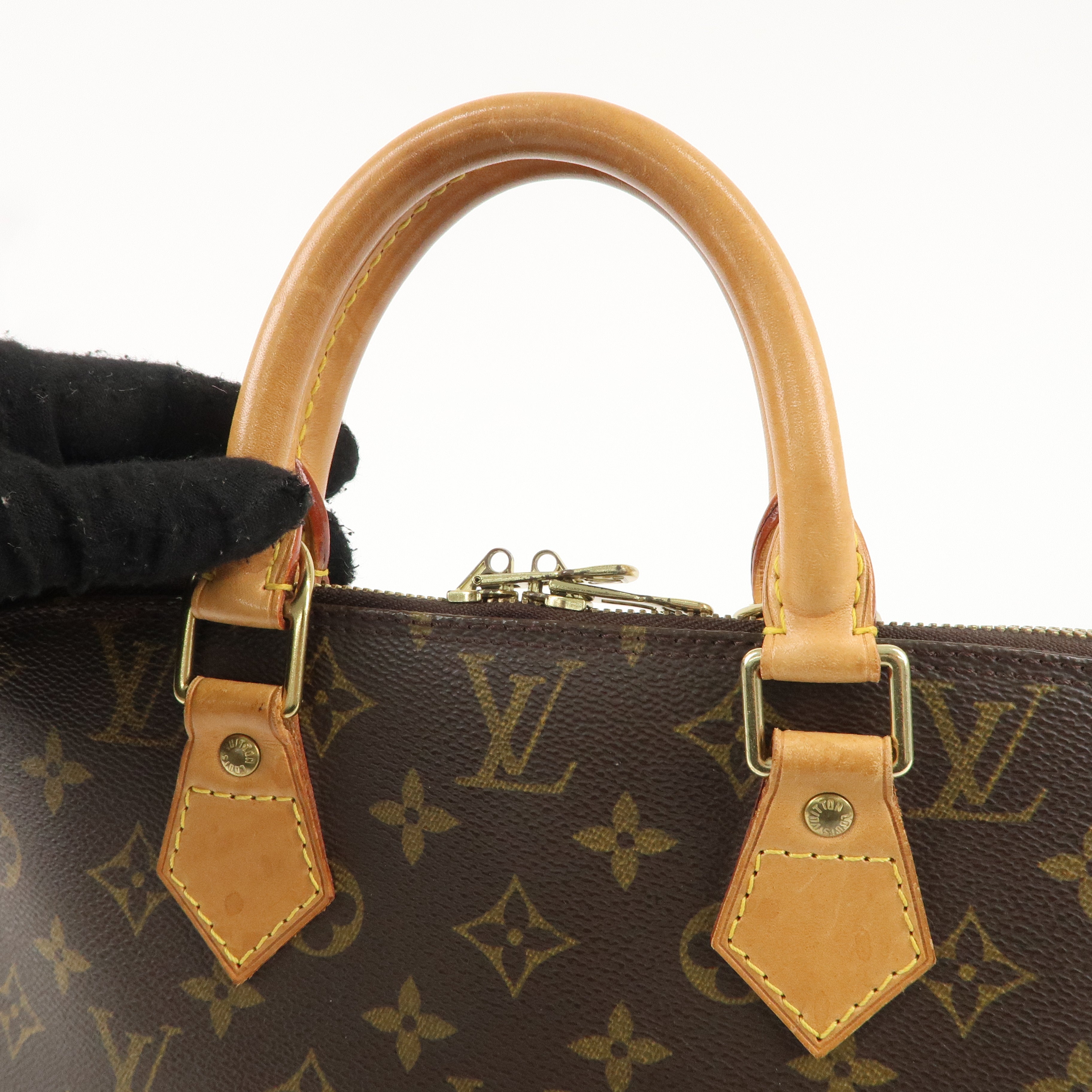 Louis Vuitton Monogram Alma Hand Bag Brown M51130