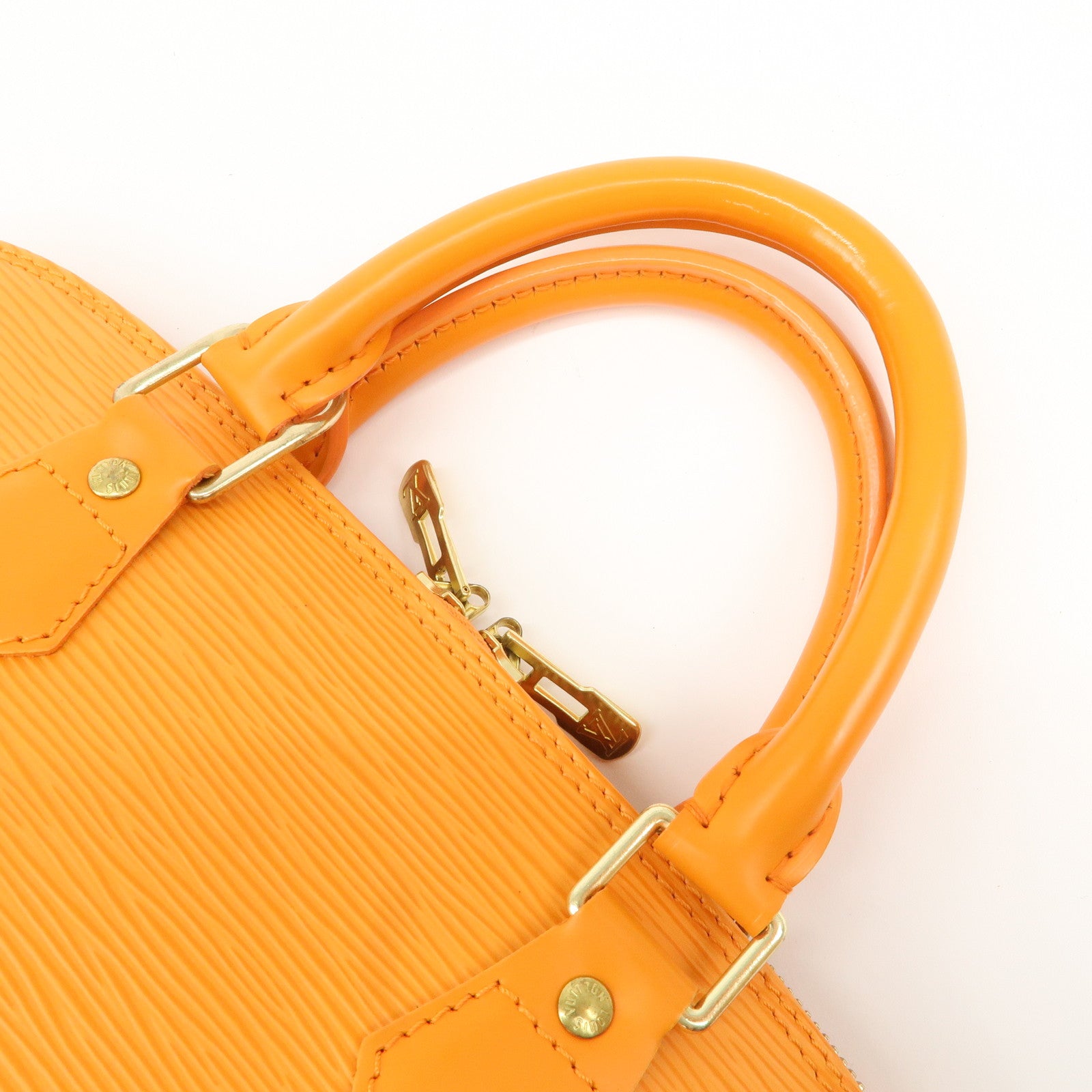 Louis Vuitton Epi Alma PM Hand Bag Pimont Orange M40623 Used