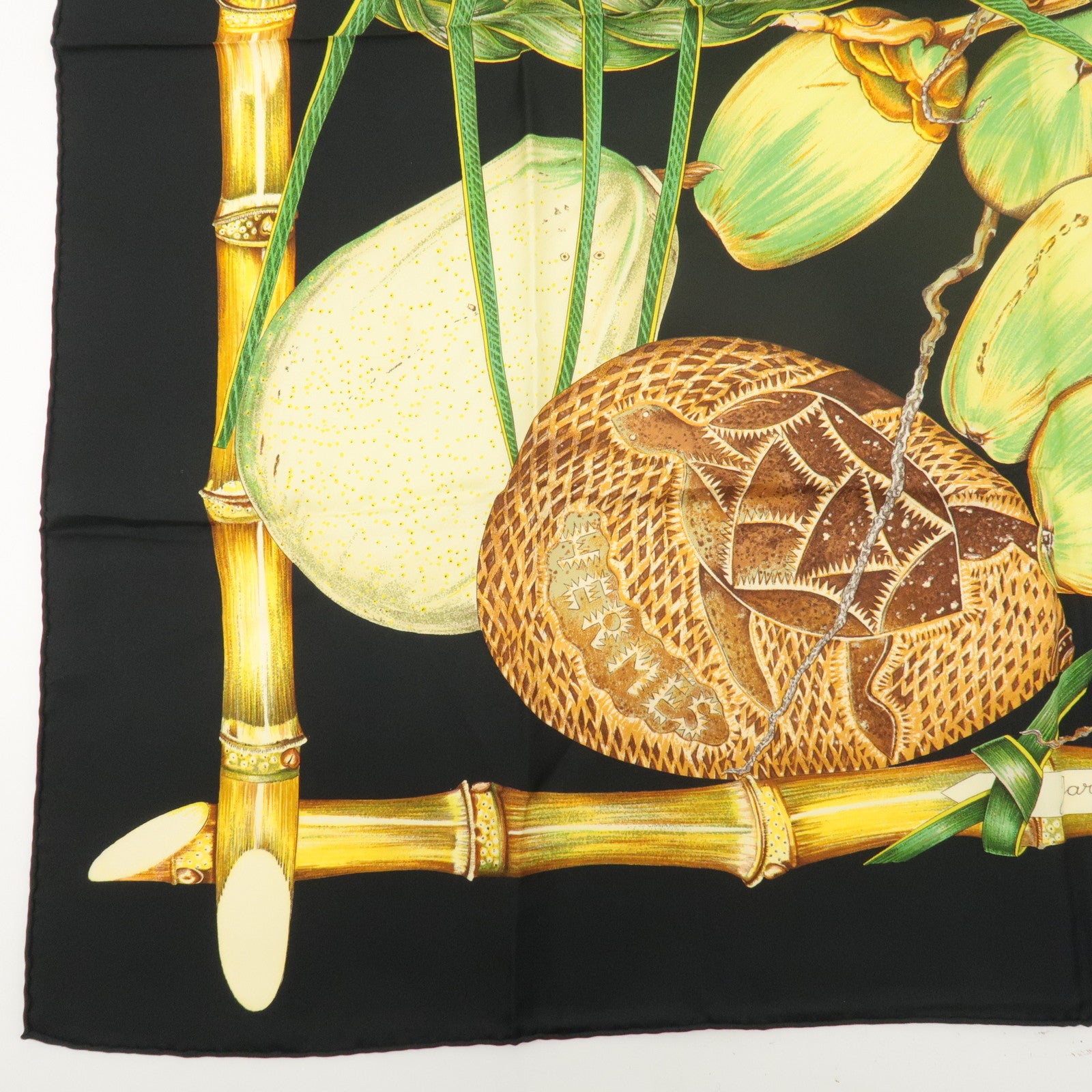 HERMES Carre 90 100% Silk Scarf Jardin Creole Creole Paradise