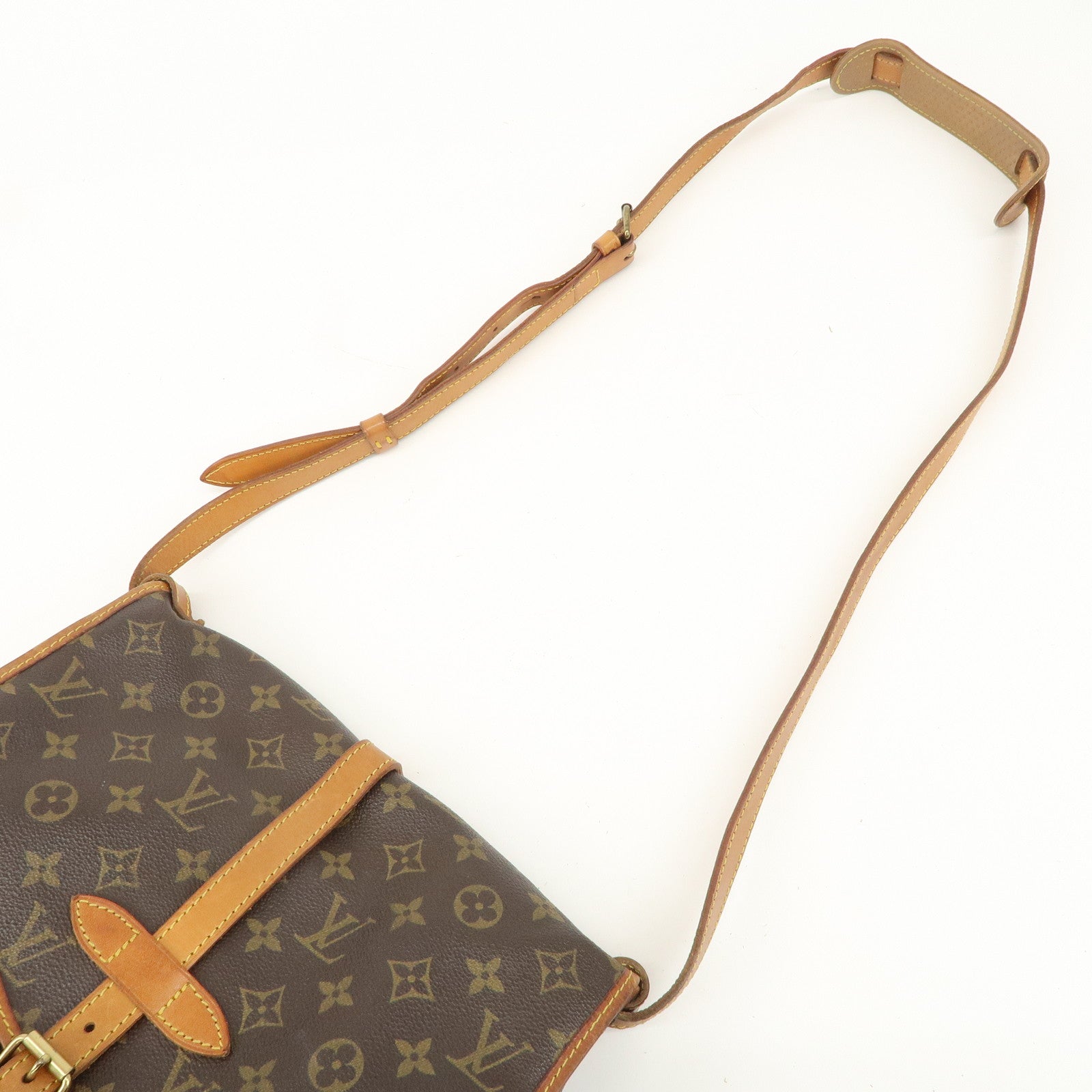 Louis Vuitton Monogram Saumur 30 Shoulder Bag Brown M42256