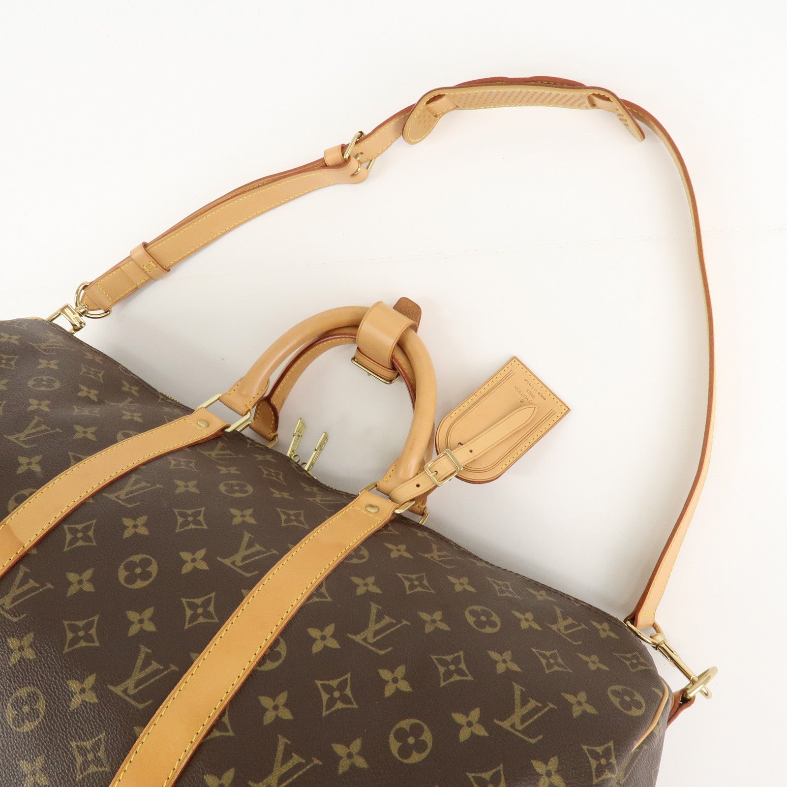 Louis Vuitton Monogram Keep All Bandouliere 50 Boston Bag M41416 Used