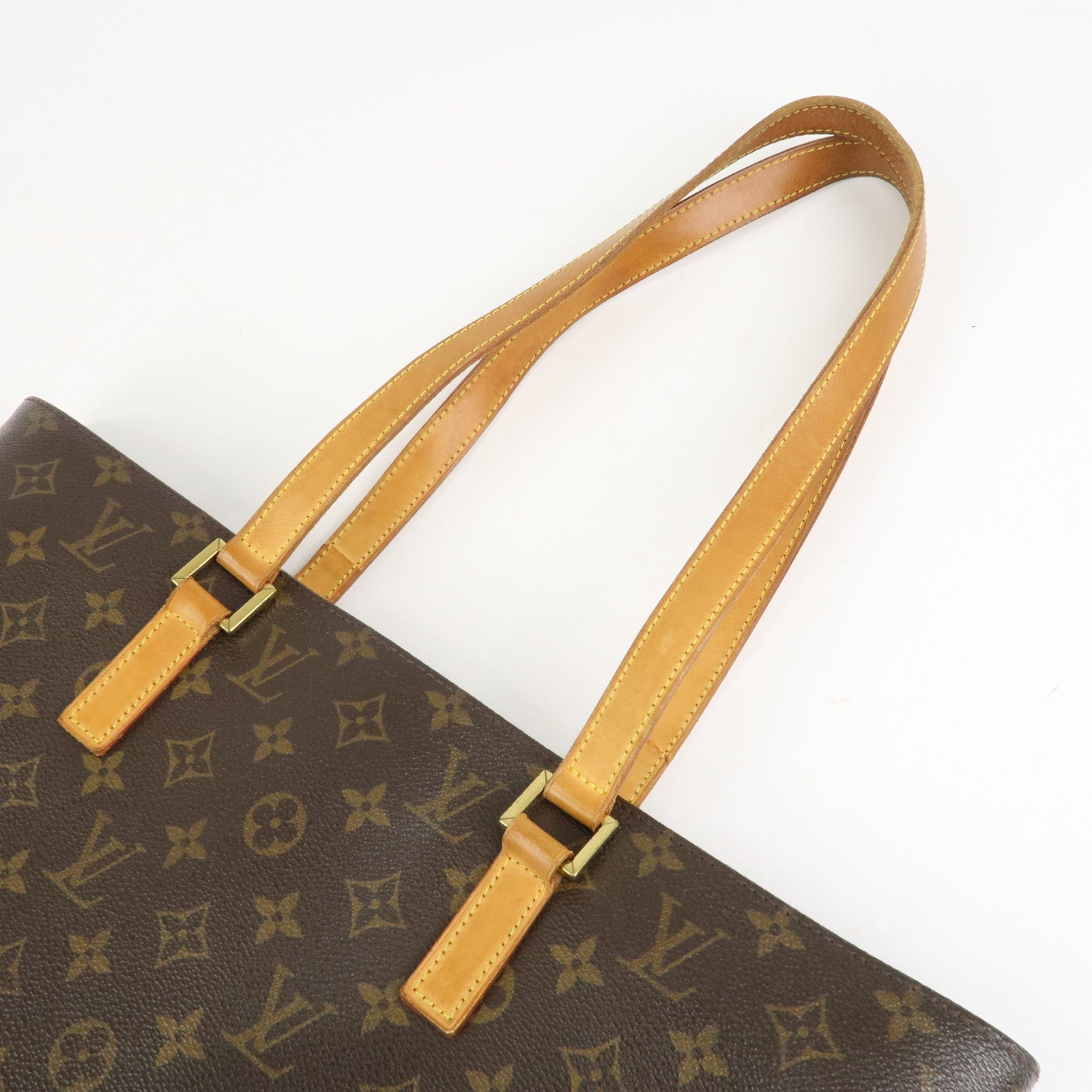 Louis Vuitton Monogram Luco Tote Bag Hand Bag Brown M51155 Used