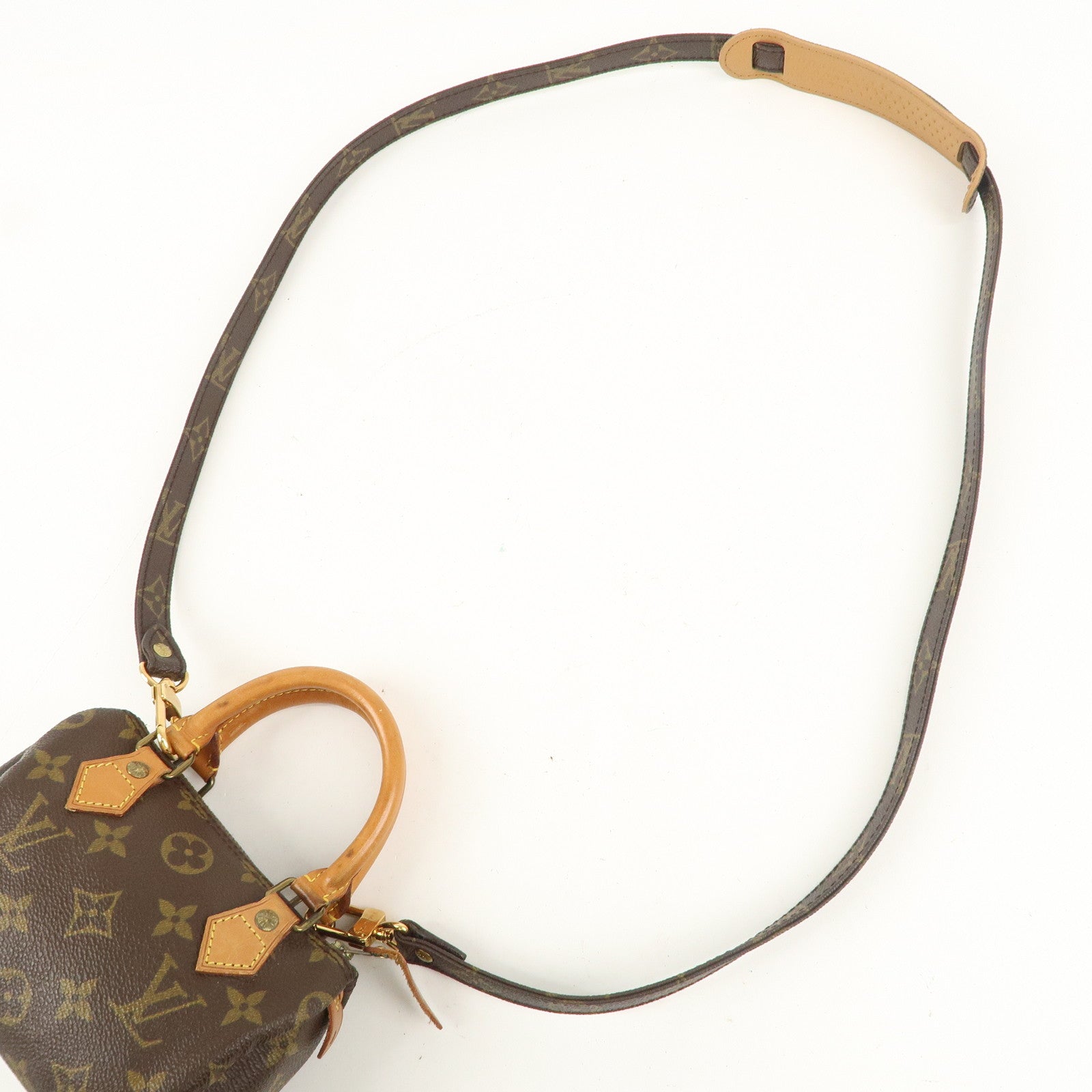 Louis Vuitton Monogram Mini Speedy 
Strap M41534 J75010