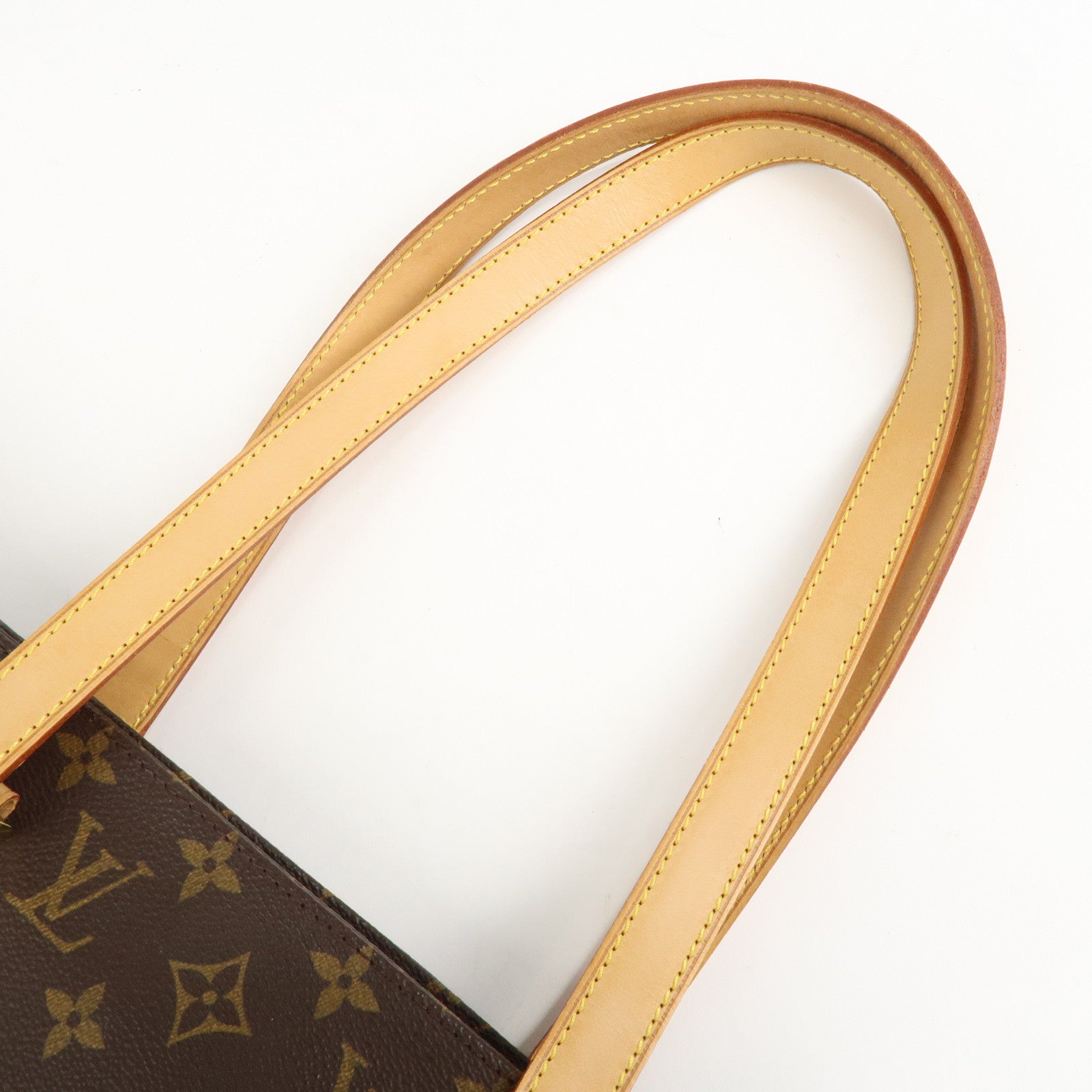 Louis Vuitton Monogram Luco Tote Bag Hand Bag Brown M51155 Used