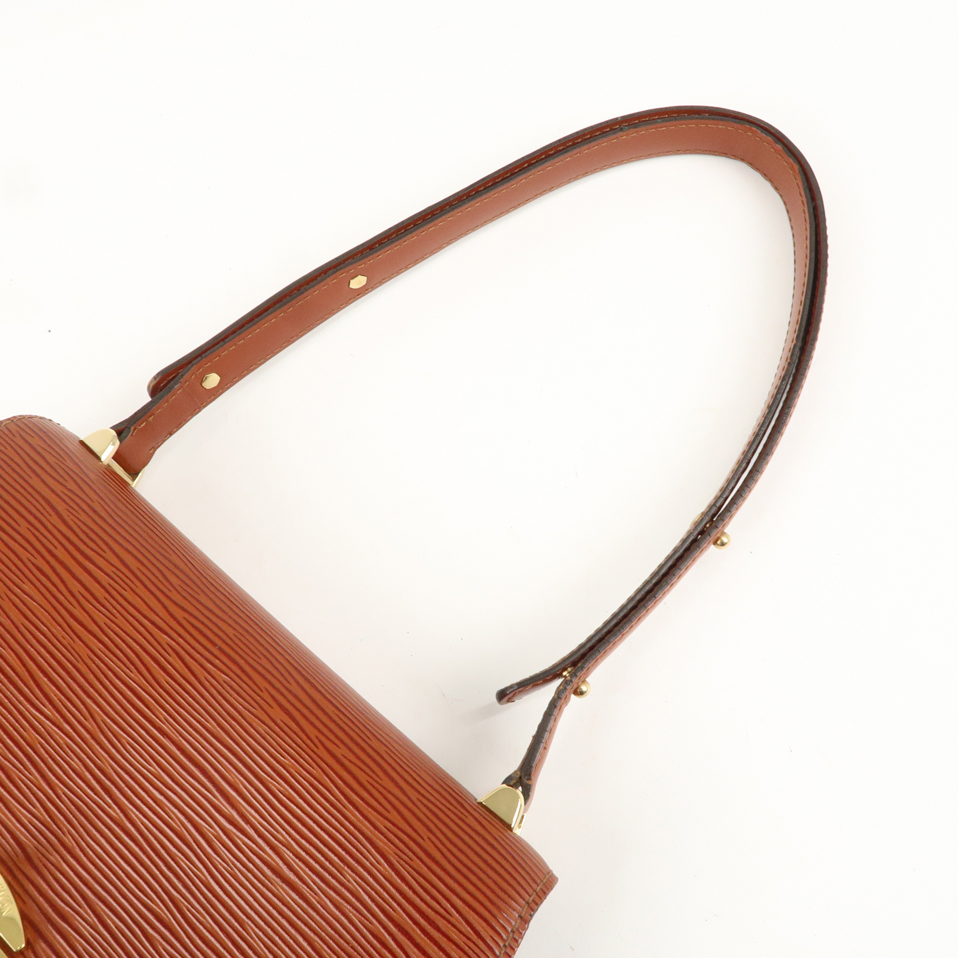 Louis Vuitton Epi Tilsit Shoulder Hand Bag Kenya Brown M52483