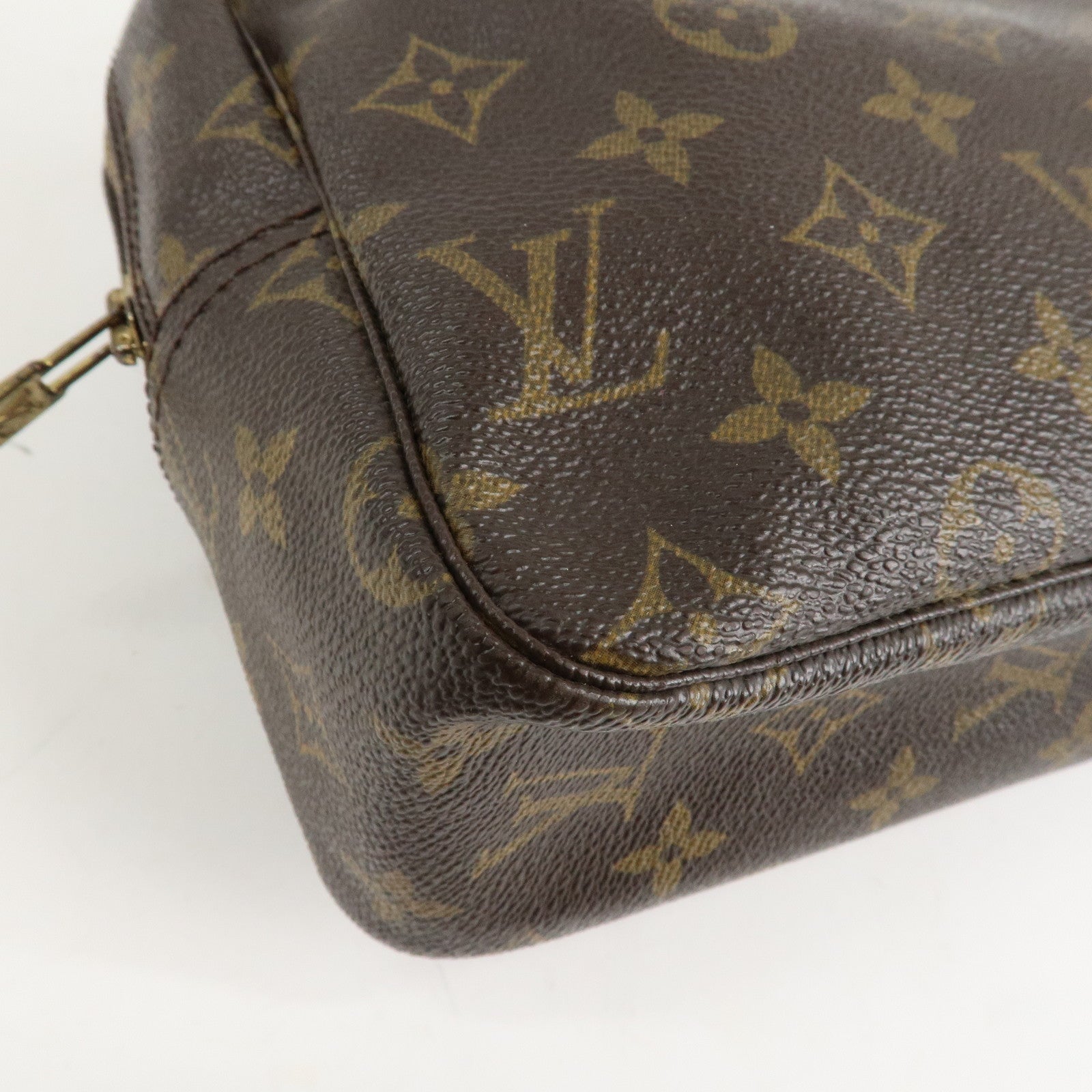 Louis Vuitton Monogram Trousse Toilette 28 Pouch Brown M47522 Used