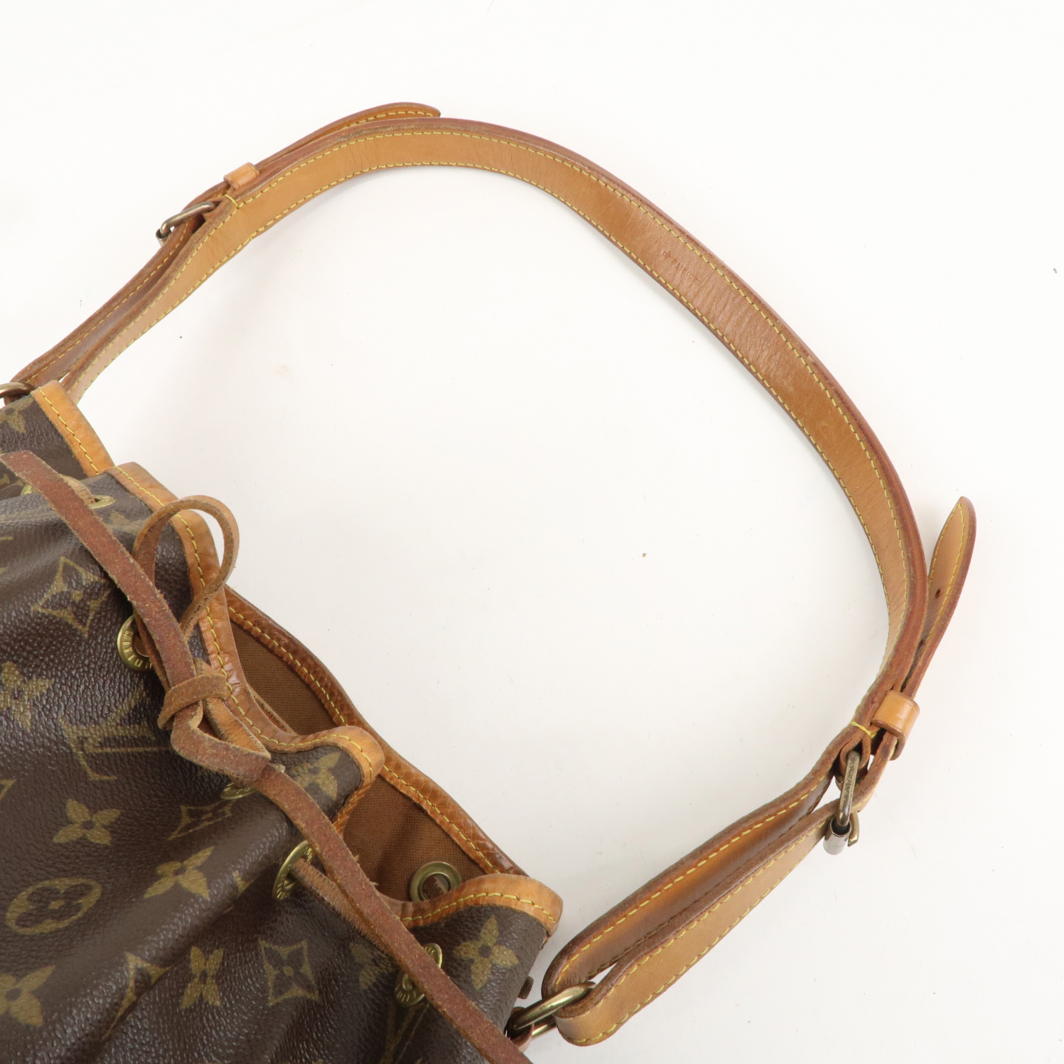 Louis Vuitton Monogram Petit Noe Shoulder Bag Brown M42226