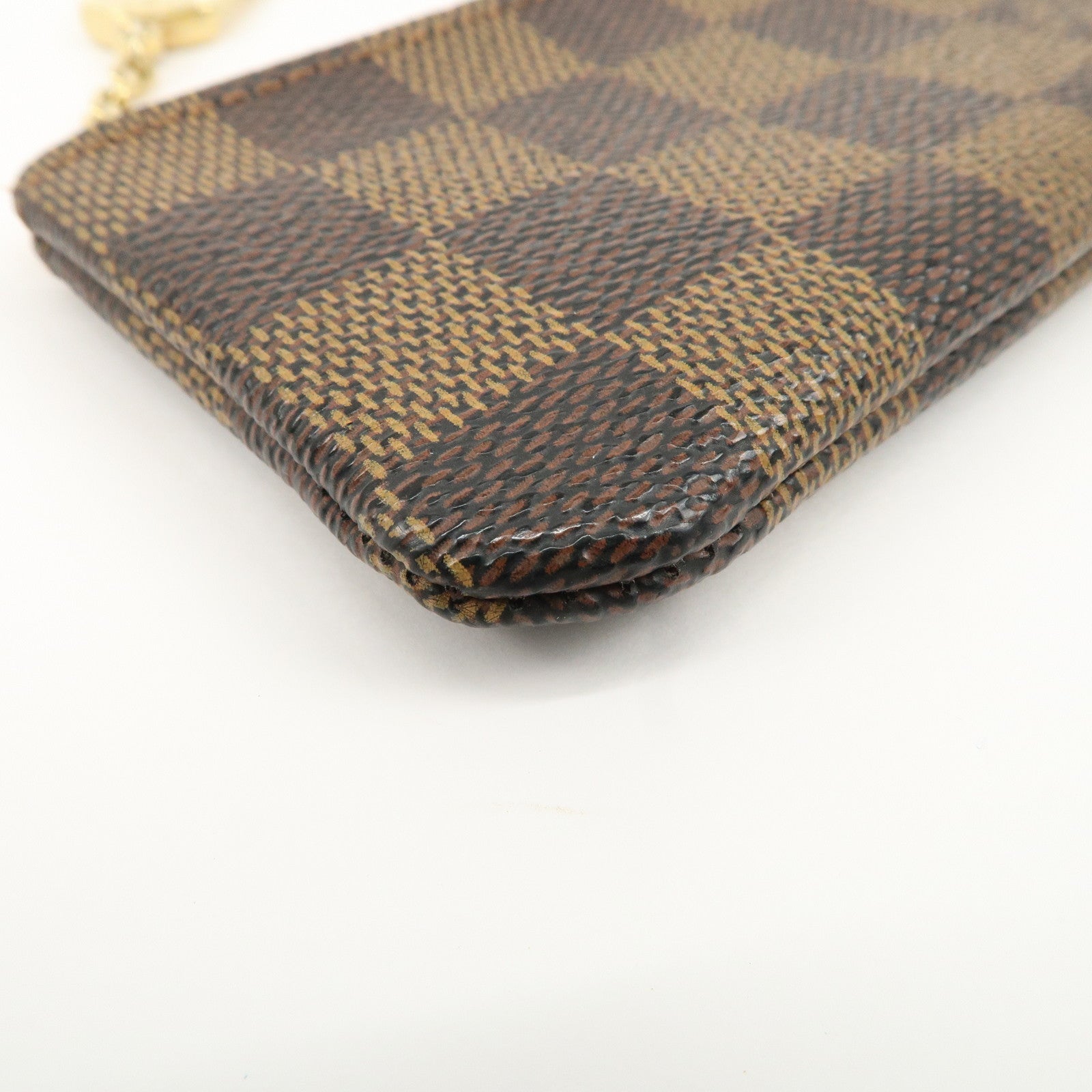 Louis Vuitton Damier Ebene Pochette Cles Coin Case N62658 Used