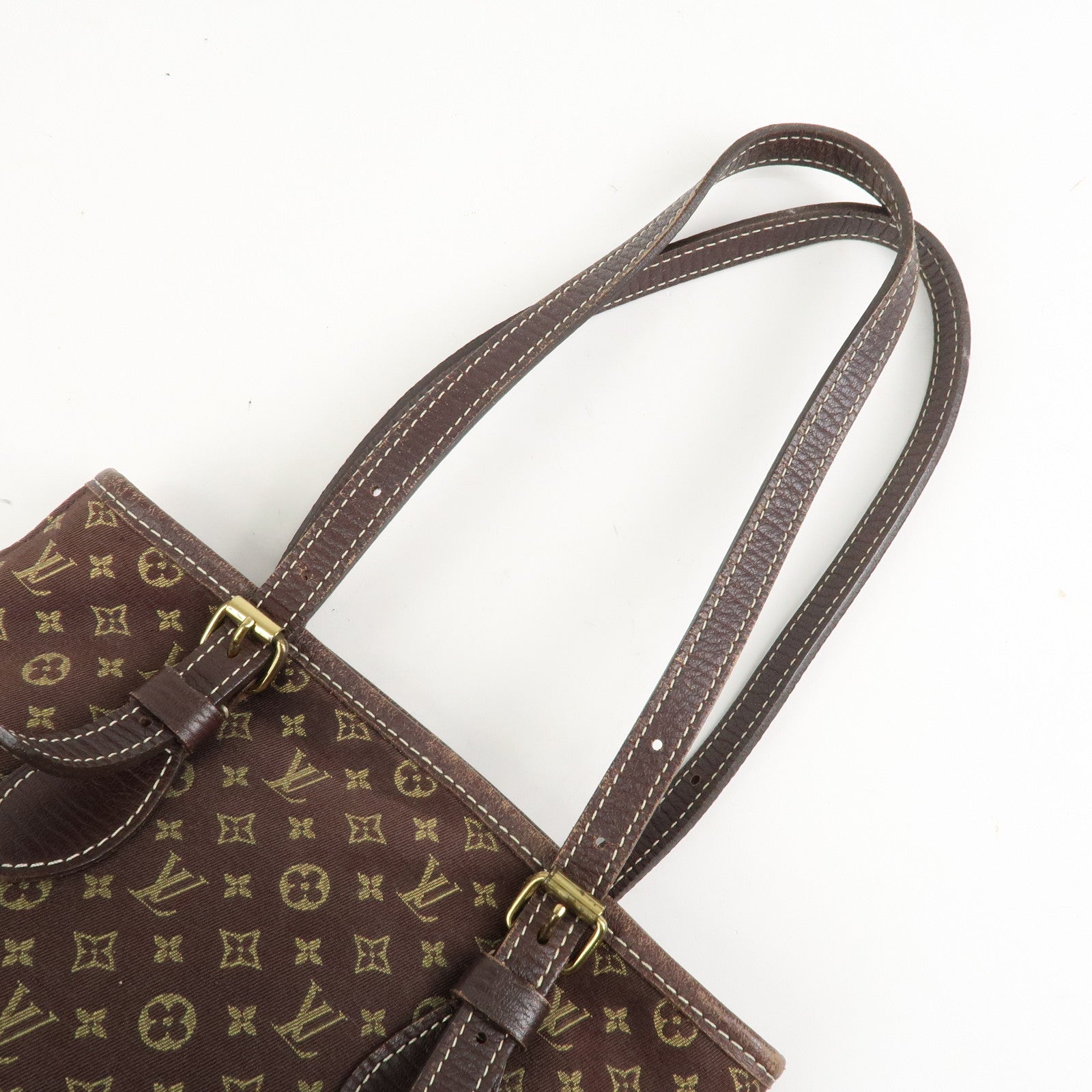 Louis Vuitton Monogram Mini Lin Bucket PM Shoulder Bag M95226 Used