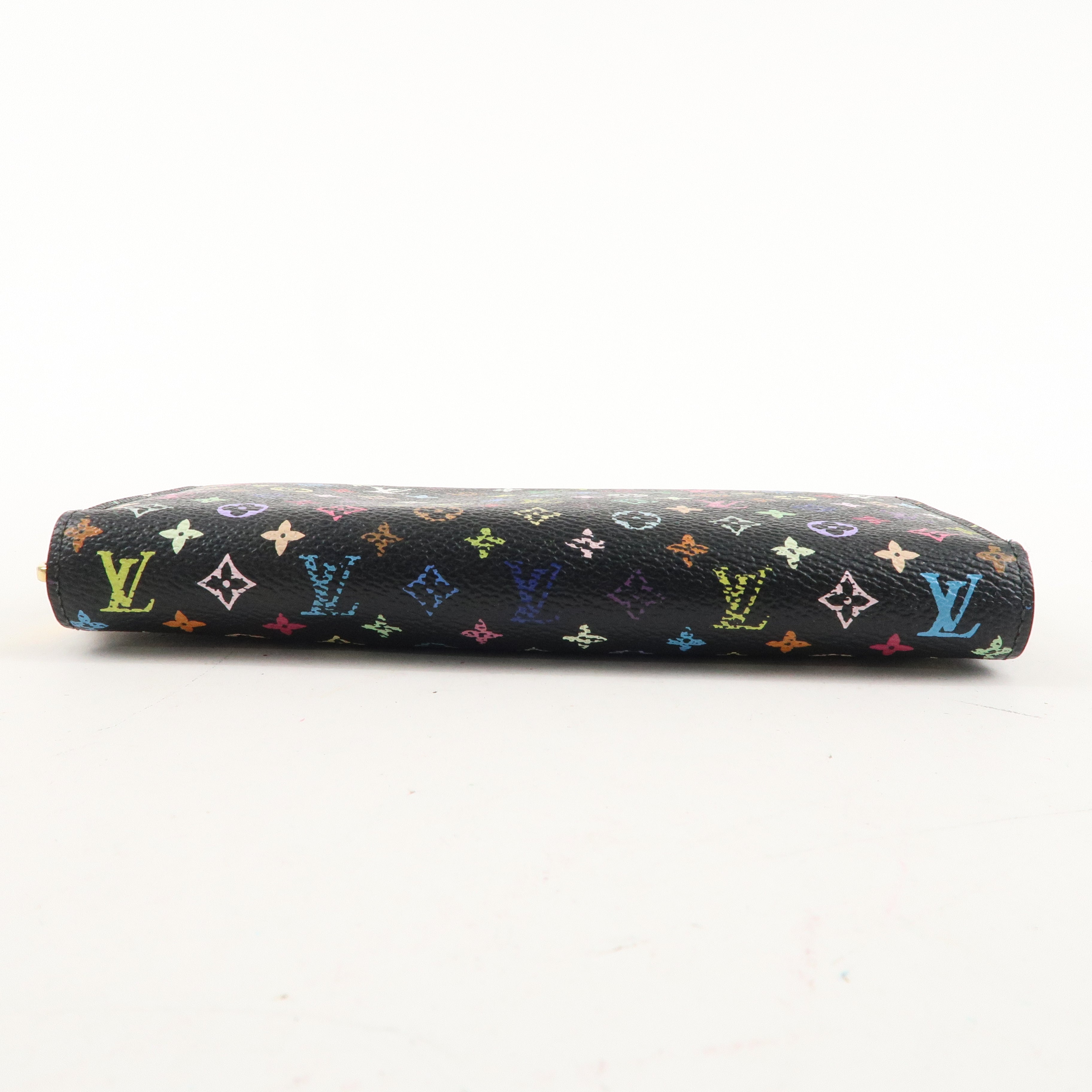 Louis Vuitton Monogram Multi Color Zippy Wallet Noir M60244