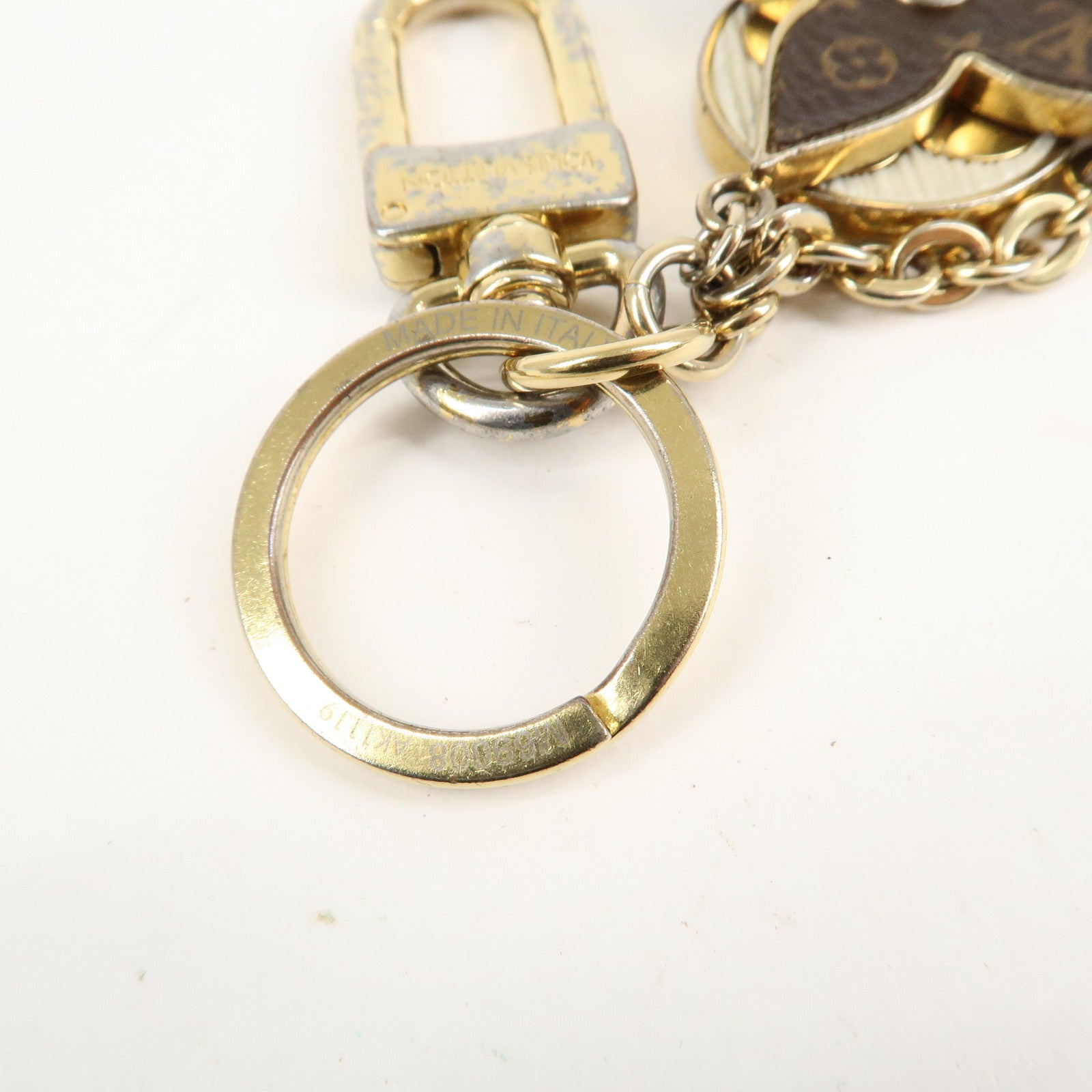 Louis Vuitton Porte Cles Spring Street Bag Charm Gold M69008 Used