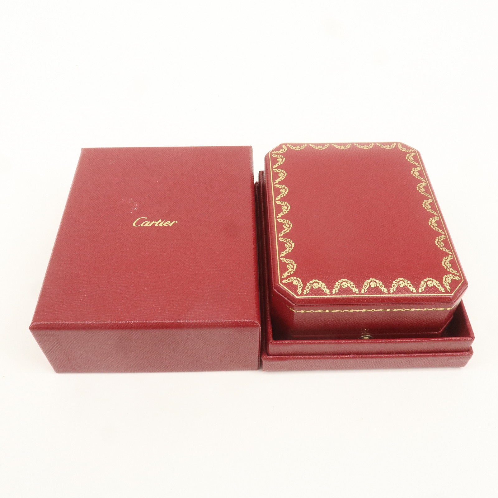 Cartier Set of 2 Pair Ring Box Display Box Jewelry Box For Ring