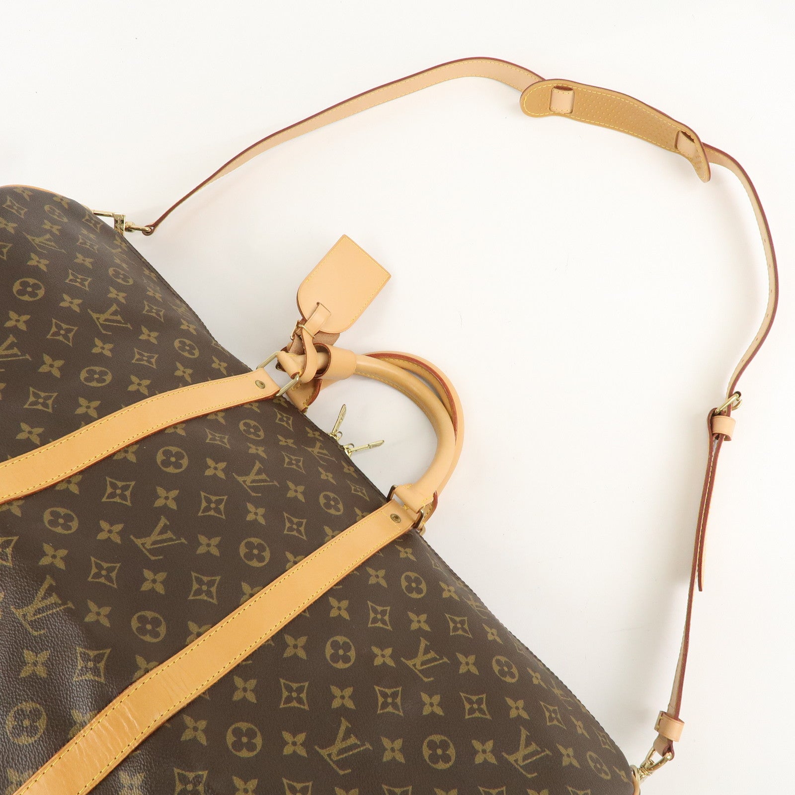 Louis Vuitton Monogram Keep All Bandouliere 60 Boston Bag M41412