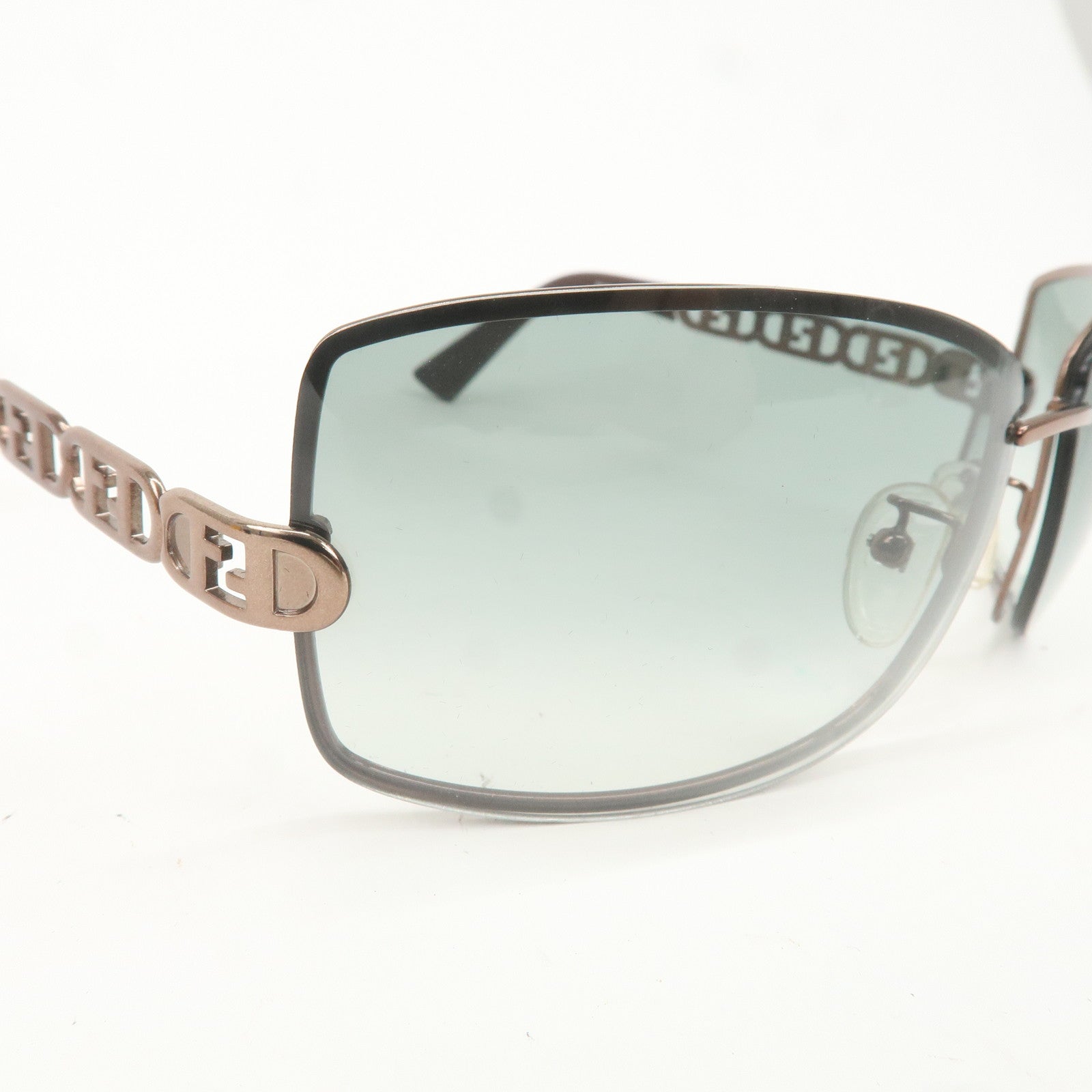 FENDI Plastic Metal Sunglasses 65□16 125 Brown FS469