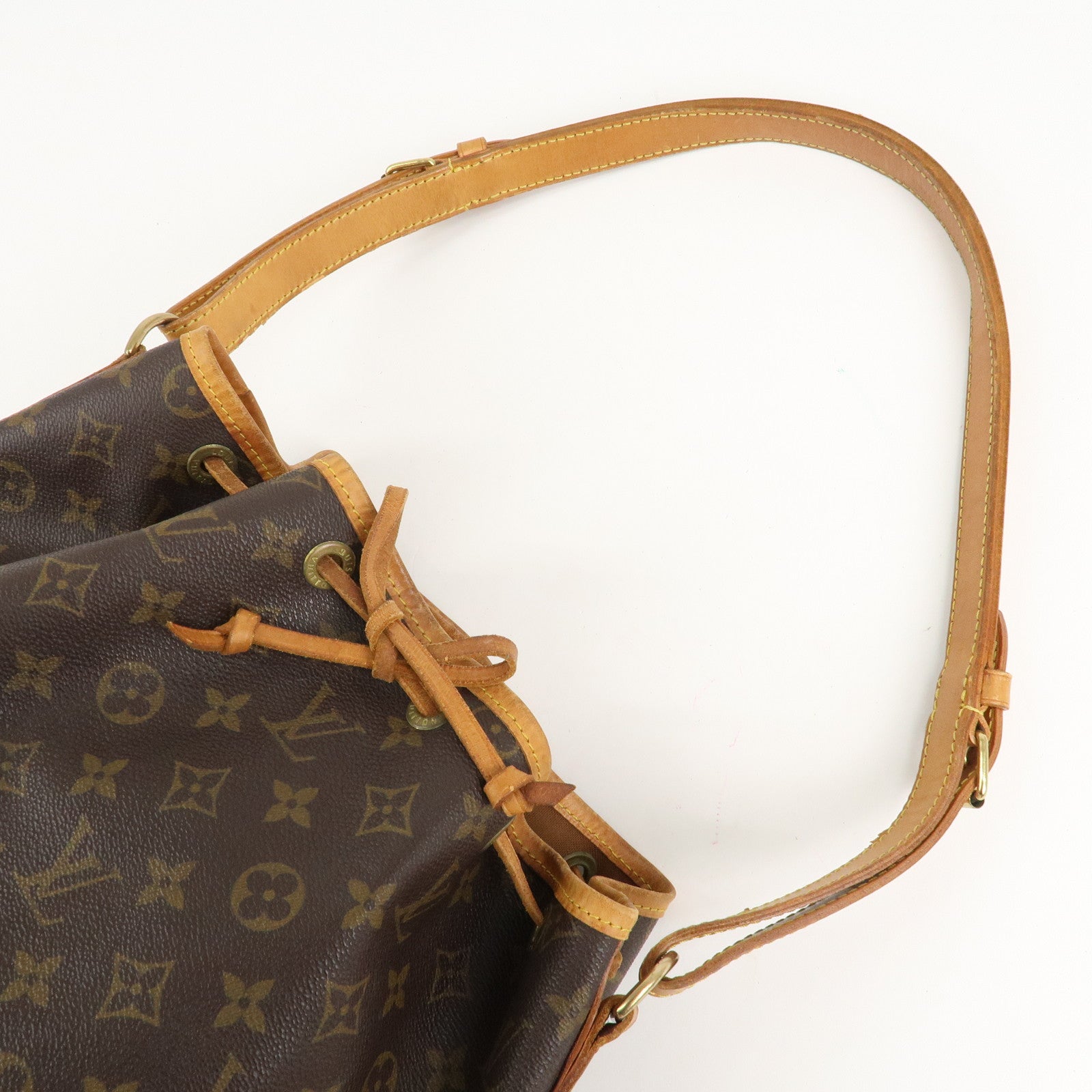 Louis Vuitton Monogram Noe Shoulder Bag Hand Bag Brown M42224 Used