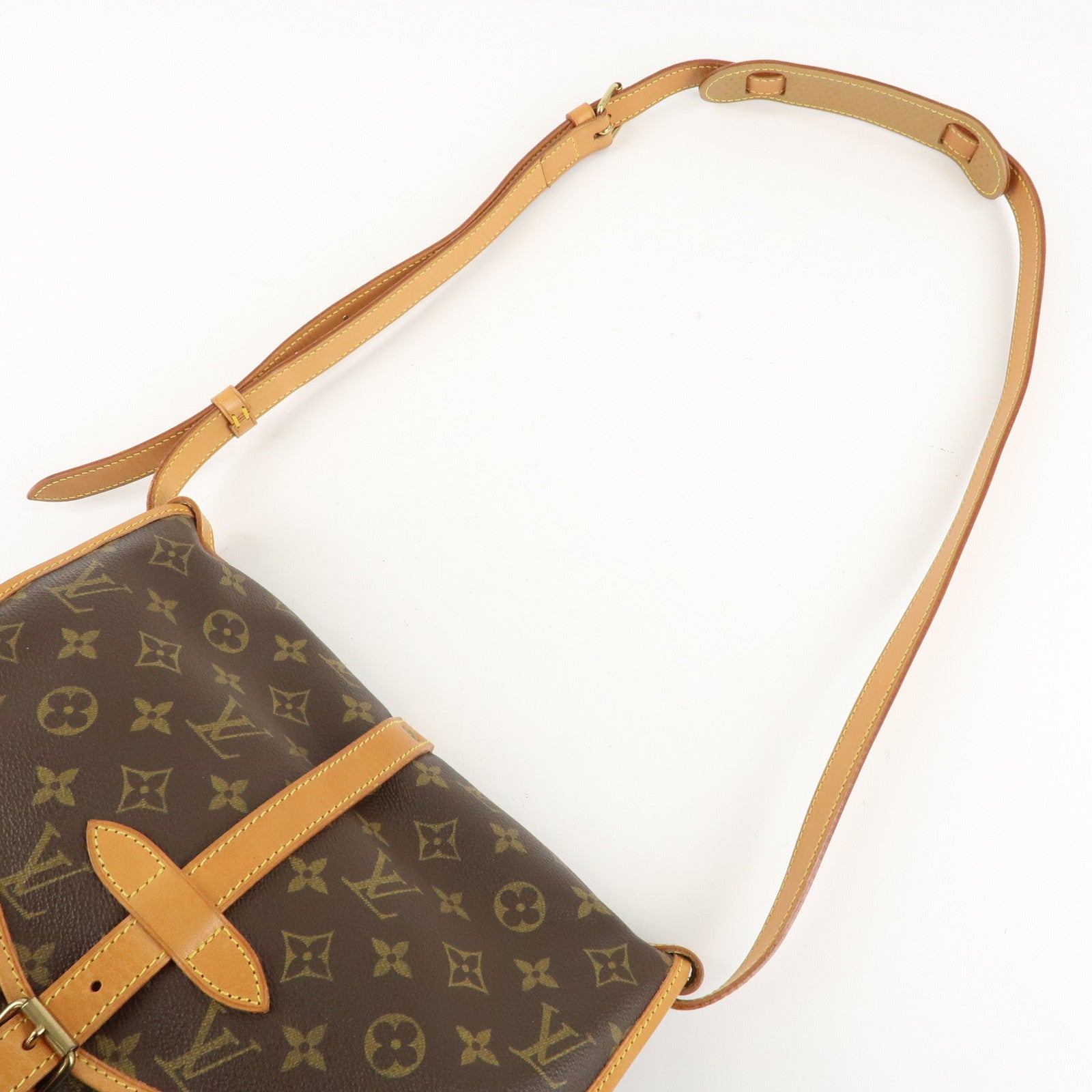 Louis Vuitton Monogram Saumur 30 Crossbody Bag Brown M42256 Used