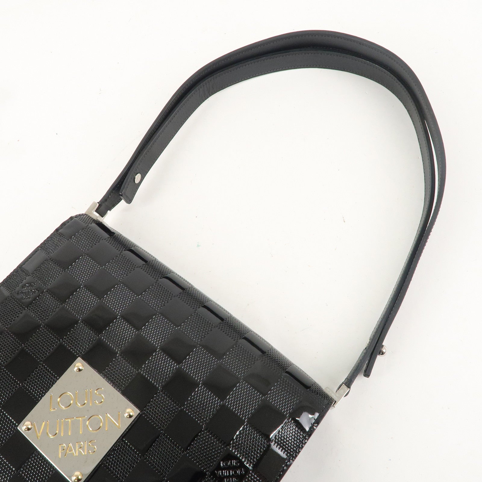 Louis Vuitton Damier Vernis Cabaret Shoulder Bag Noir M92124