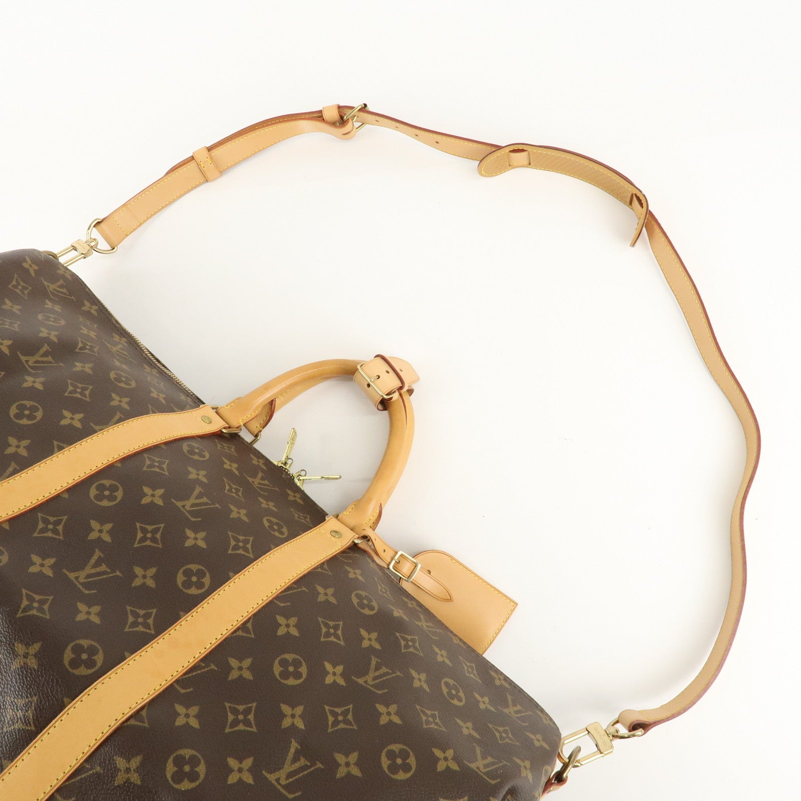 Louis Vuitton Monogram Keep All Bandouliere 55 Boston Bag M41414 Used